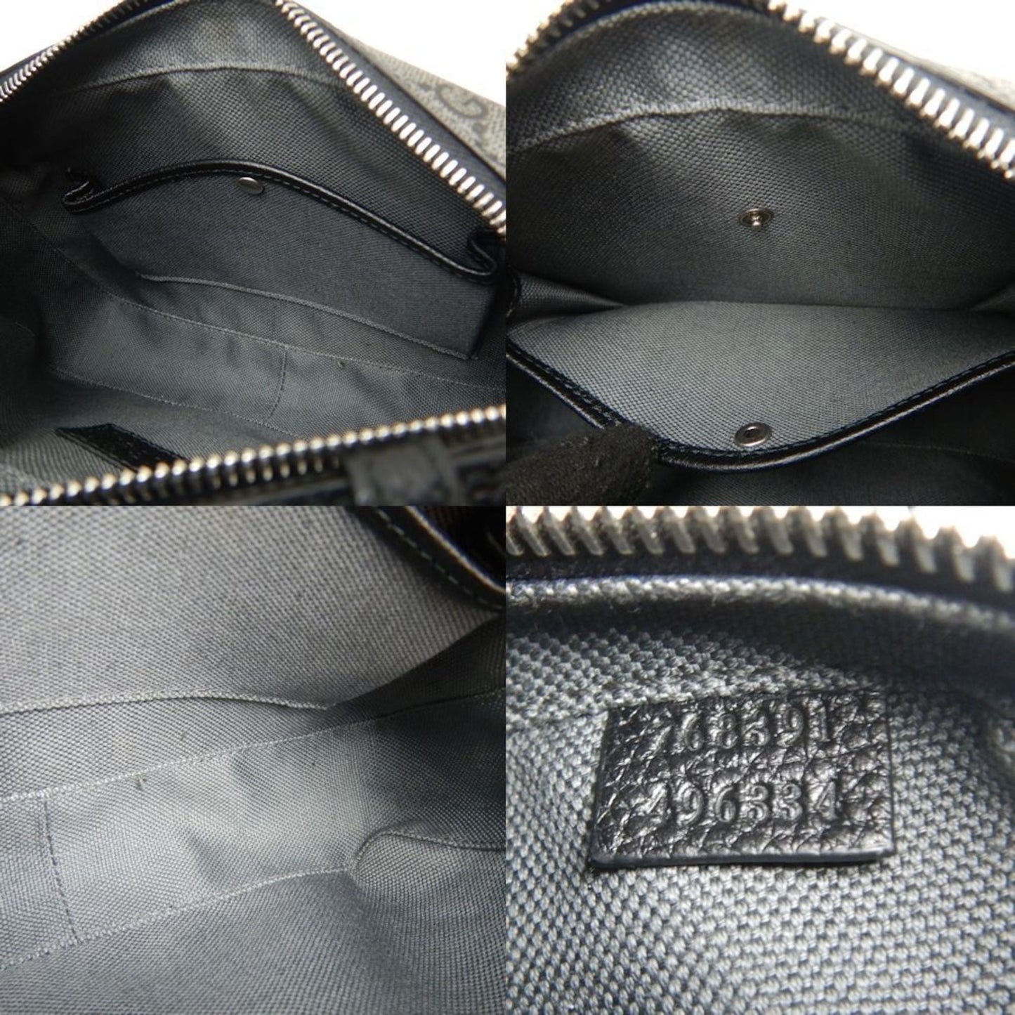 Gucci Black Gg Supreme Canvas Shoulder Bag ( )