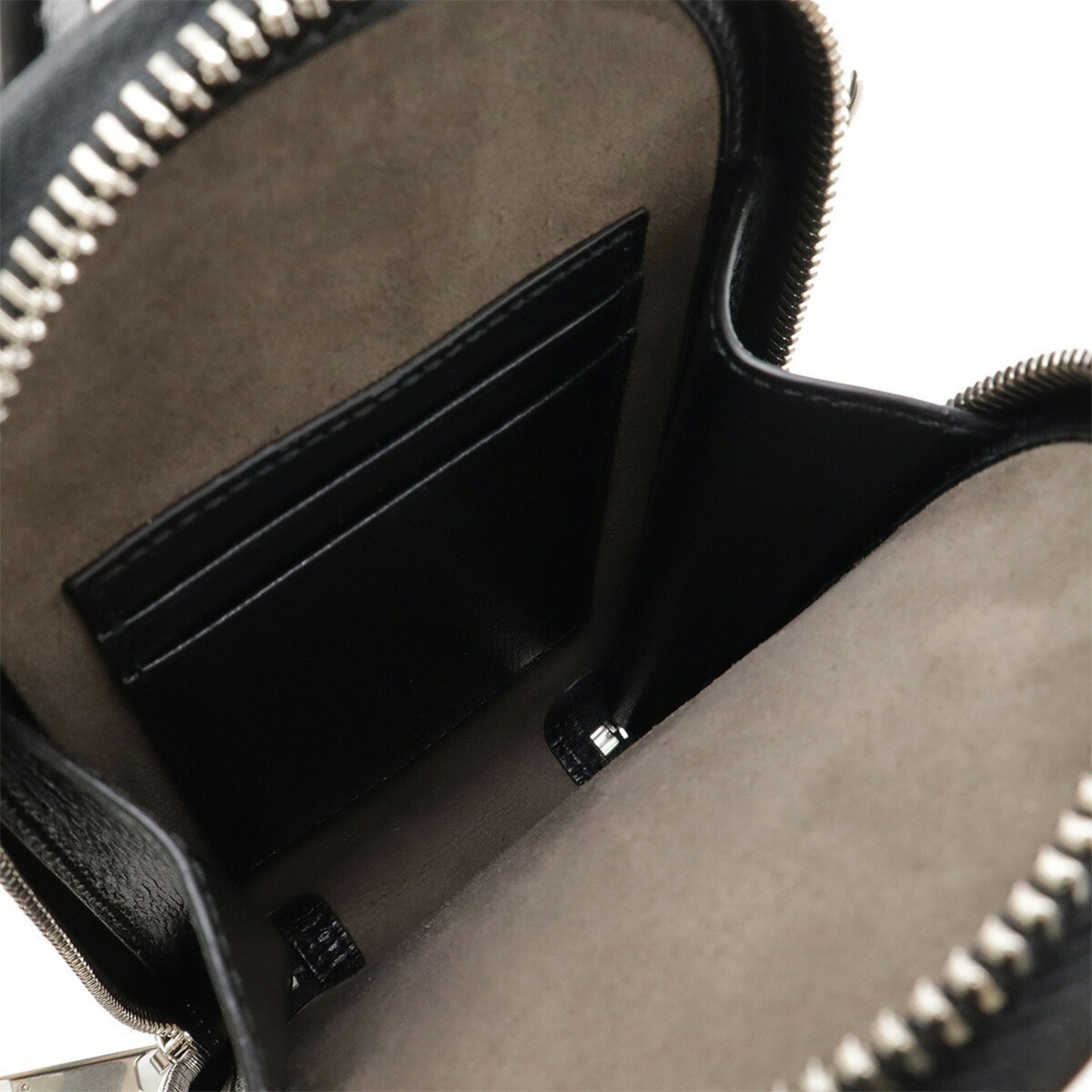Gucci Black Gray Gg Supreme Leather Pouch Shoulder Bag ( )