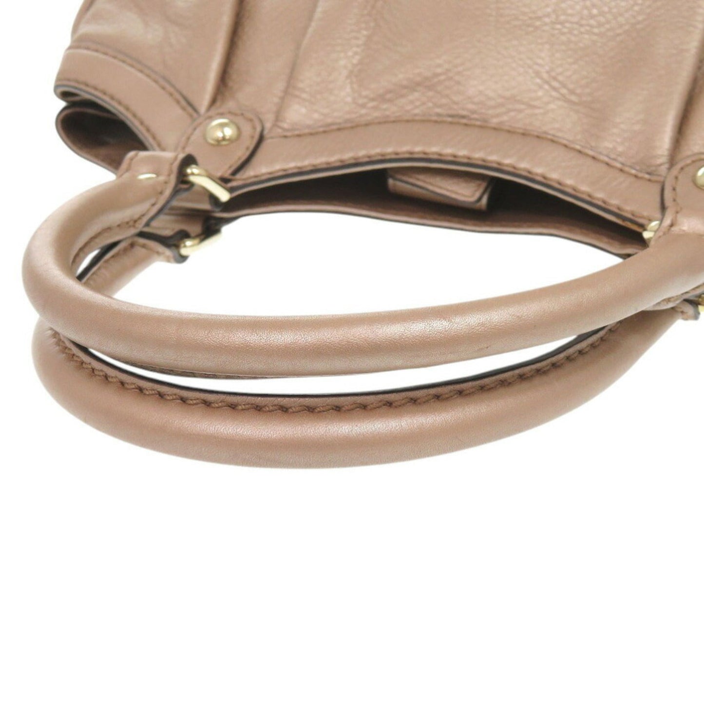 Gucci Beige Leather Handbag Tote Bag ( )