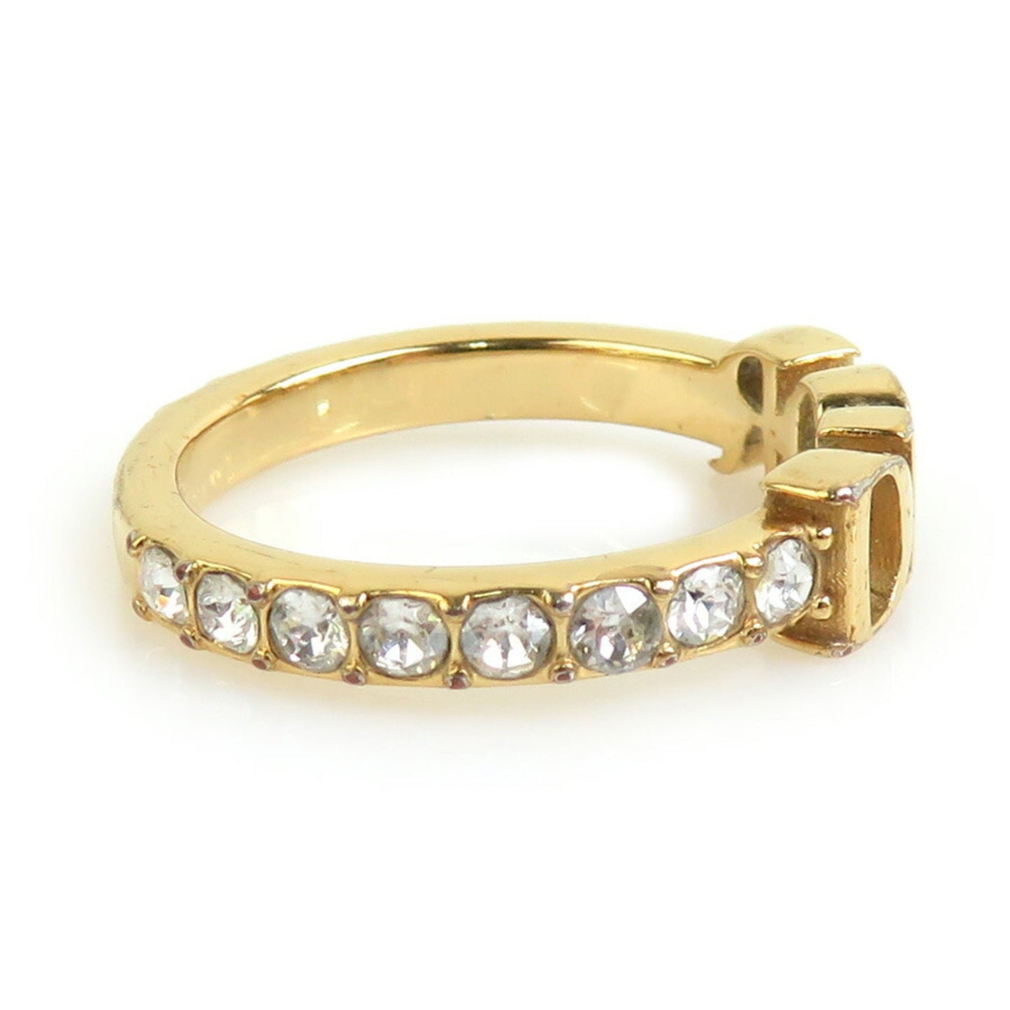 Christian Dior Gold Metal Band Ring ()