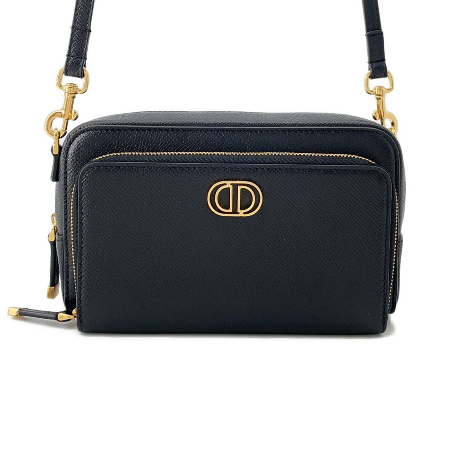 Christian Dior Black Leather Shoulder Bag ()