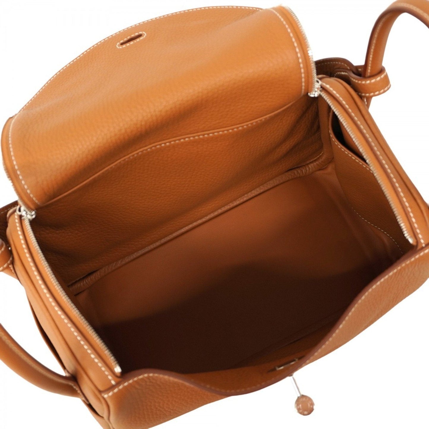 Hermes Gold Taurillon Clemence Leather Handbag ( )