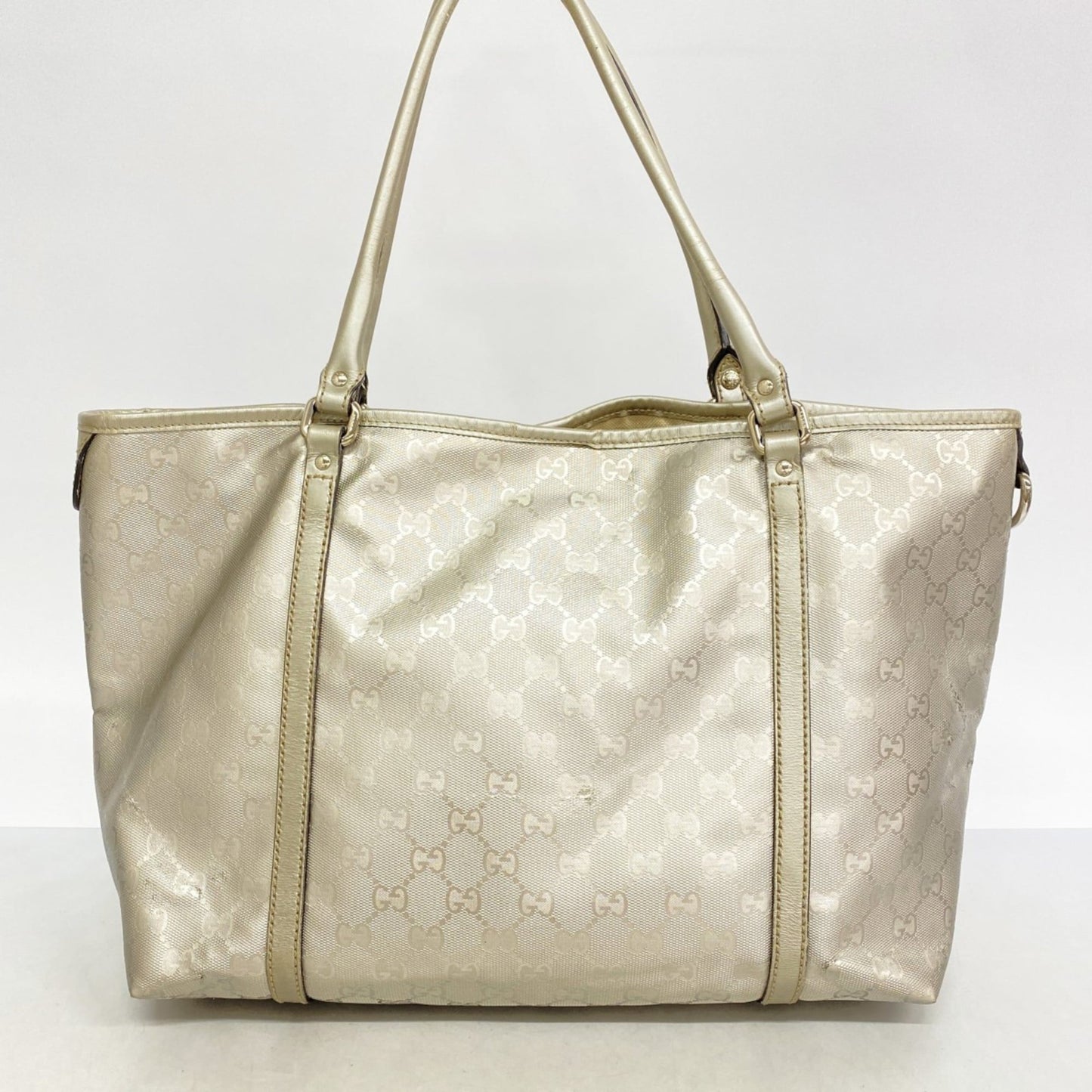 Gucci Silver Pvc Tote Bag ( )