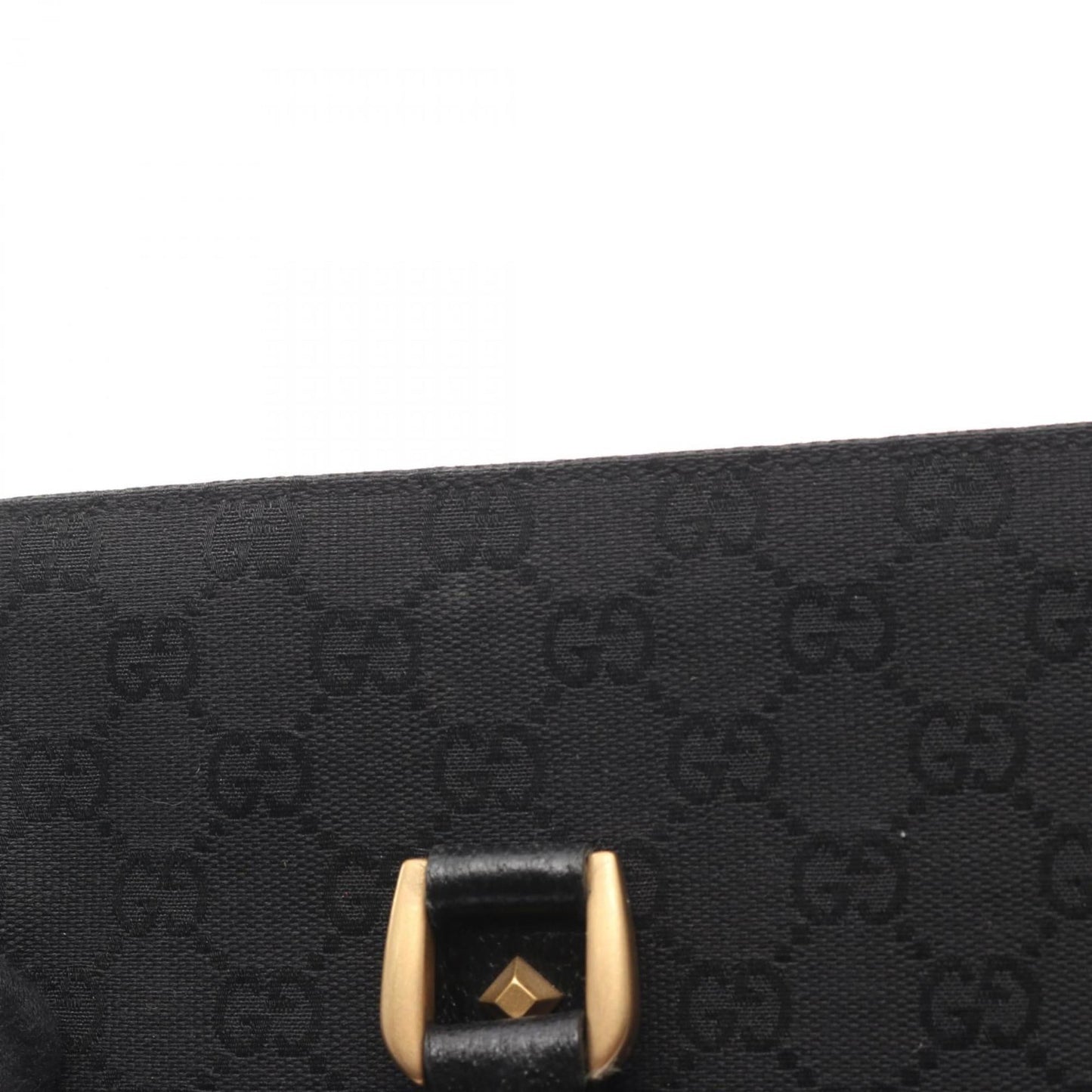 Gucci Black Canvas Leather Handbag ( )