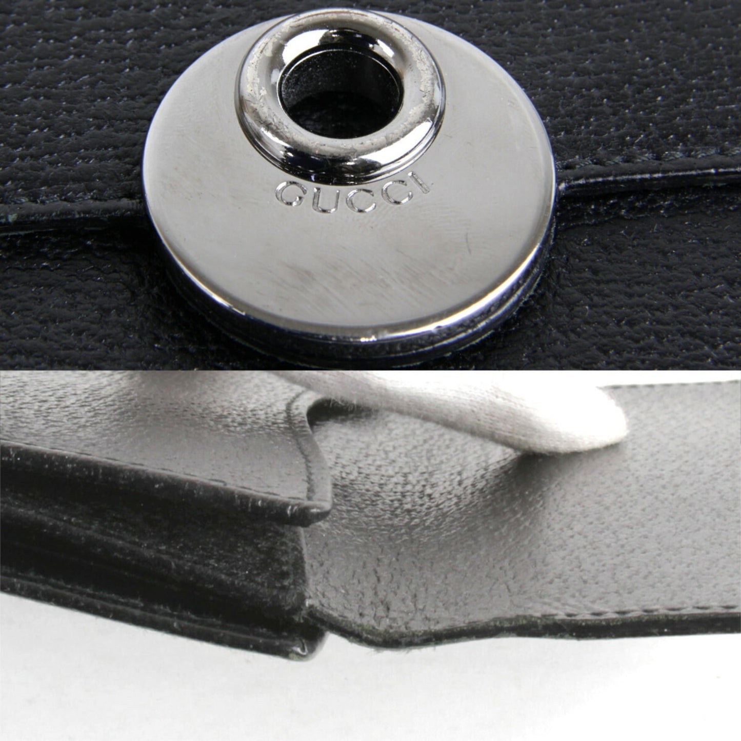 Gucci Black Leather Wallet (Bi-Fold) ( )