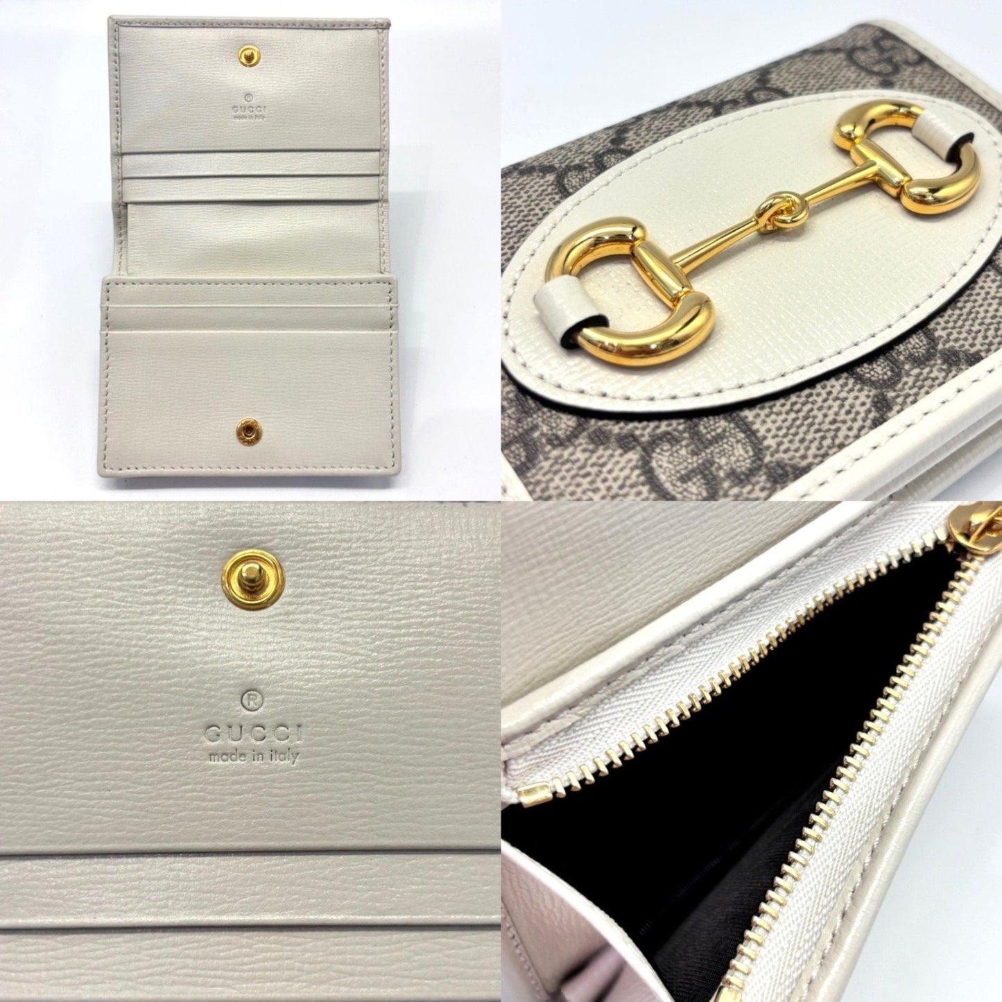 Gucci Gg Supreme White Gg Supreme Wallet (Bi-Fold) ( )