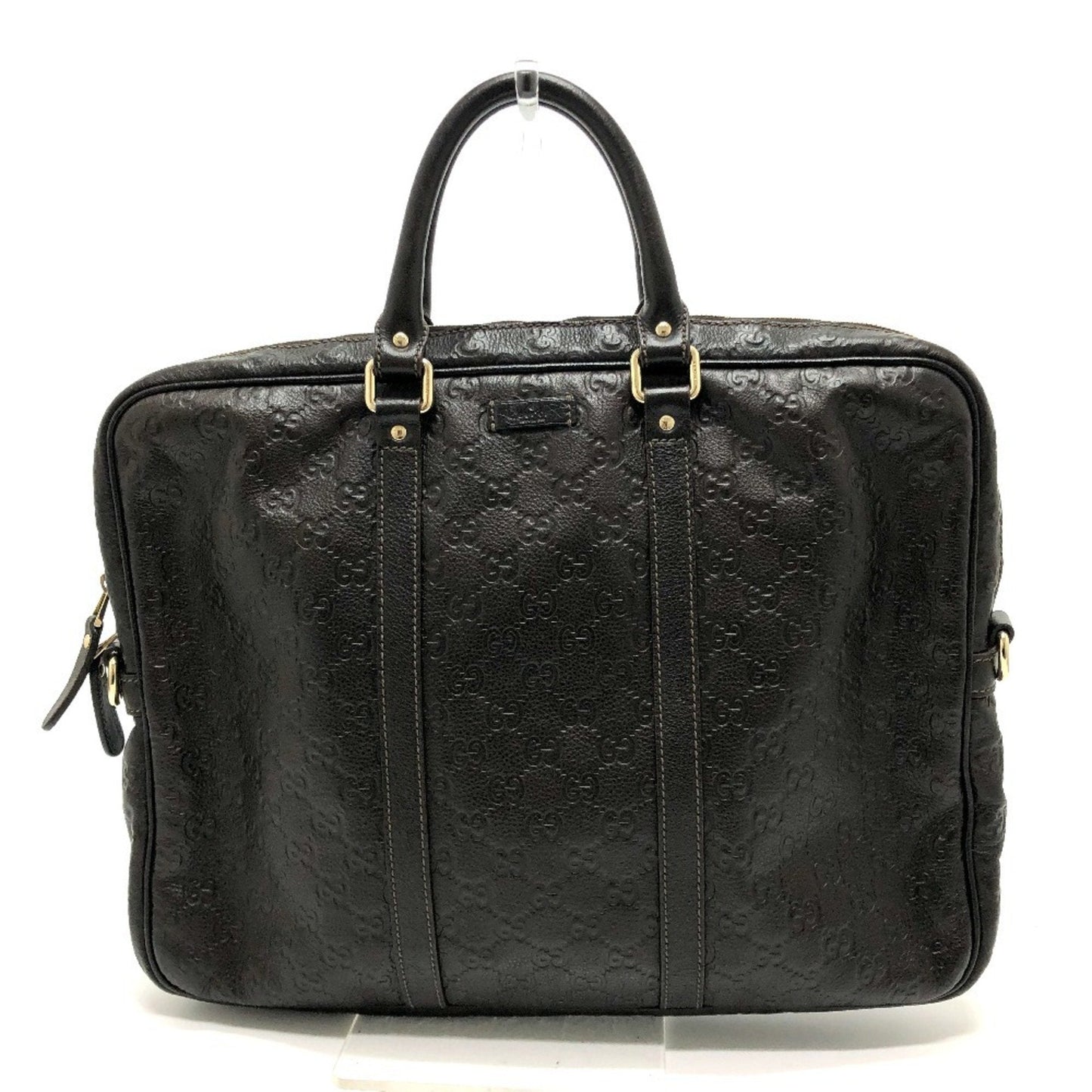 Gucci Brown Leather Briefcase Handbag ( )
