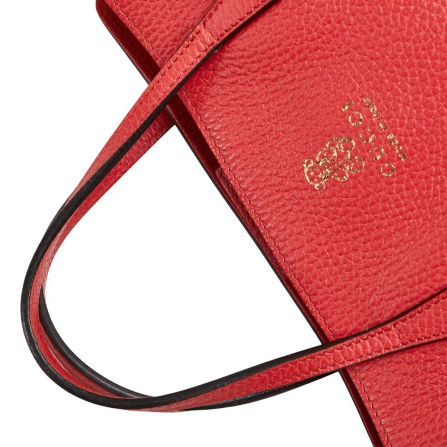 Gucci Pink Red Color Leather Handbag Tote Bag ( )