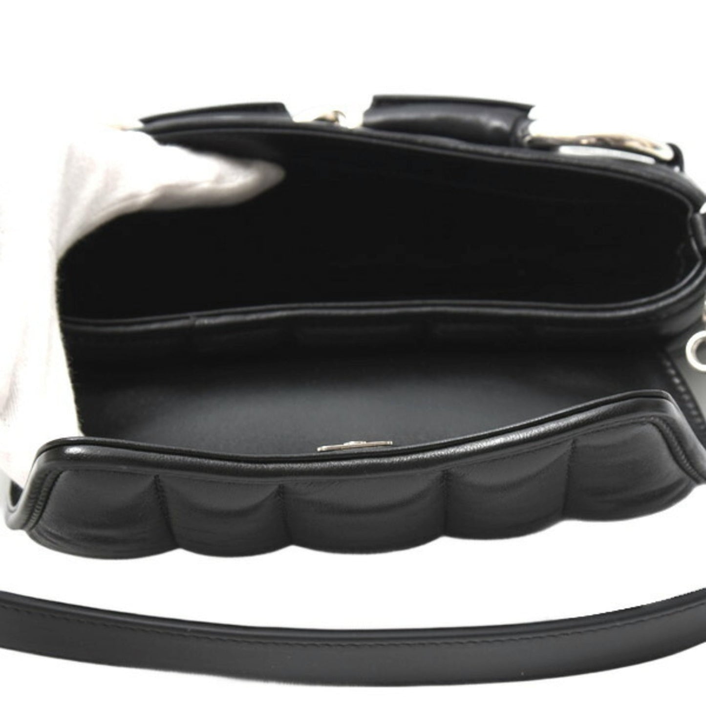 Gucci Black Leather Shoulder Bag ( )
