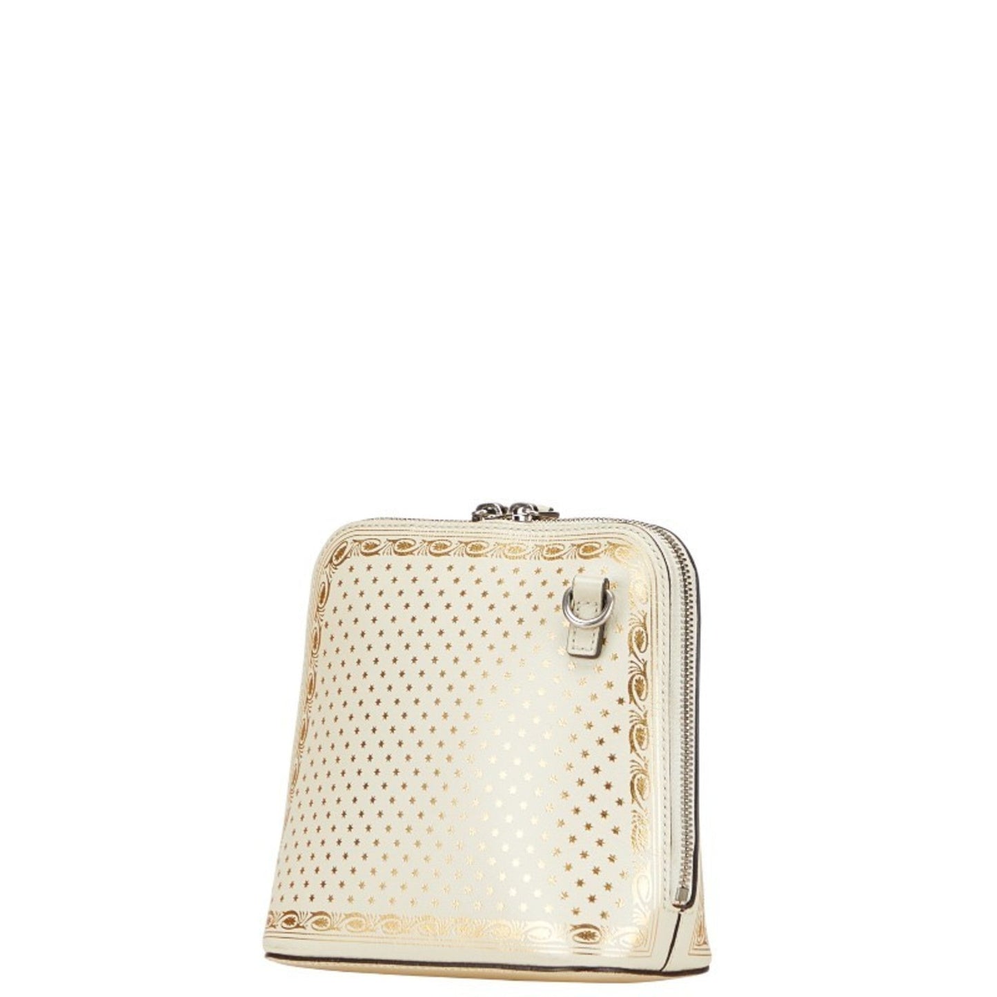 Gucci Gold White Leather Shoulder Bag ( )