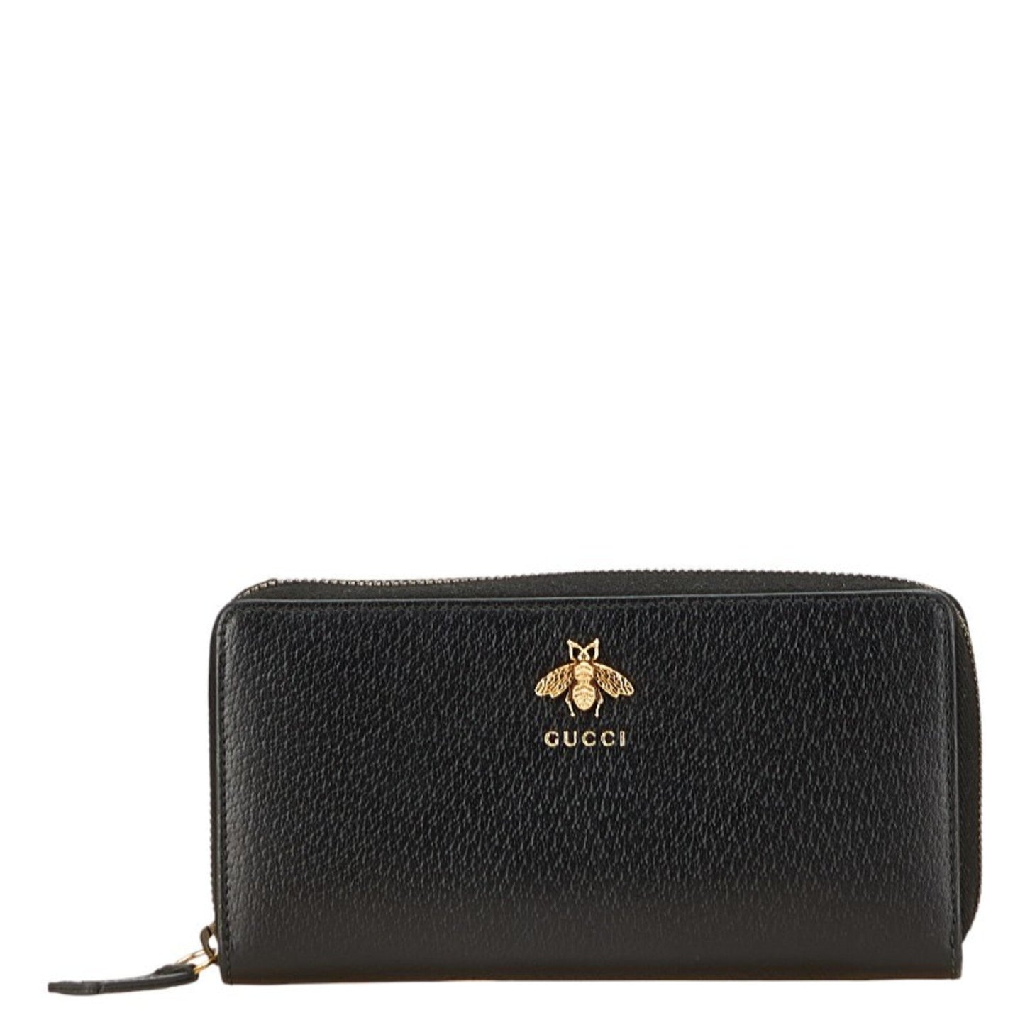 Gucci Animalier Black Leather Long Wallet (Bi-Fold) ( )