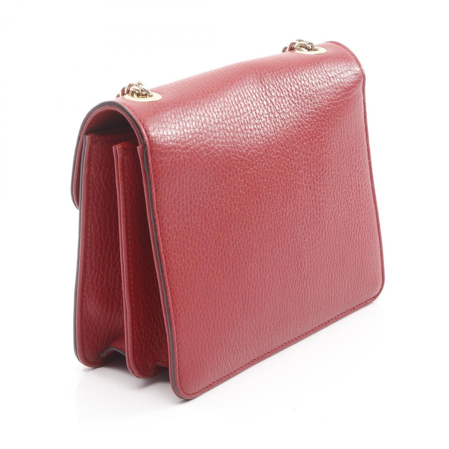 Gucci Red Color Leather Shoulder Bag ( )