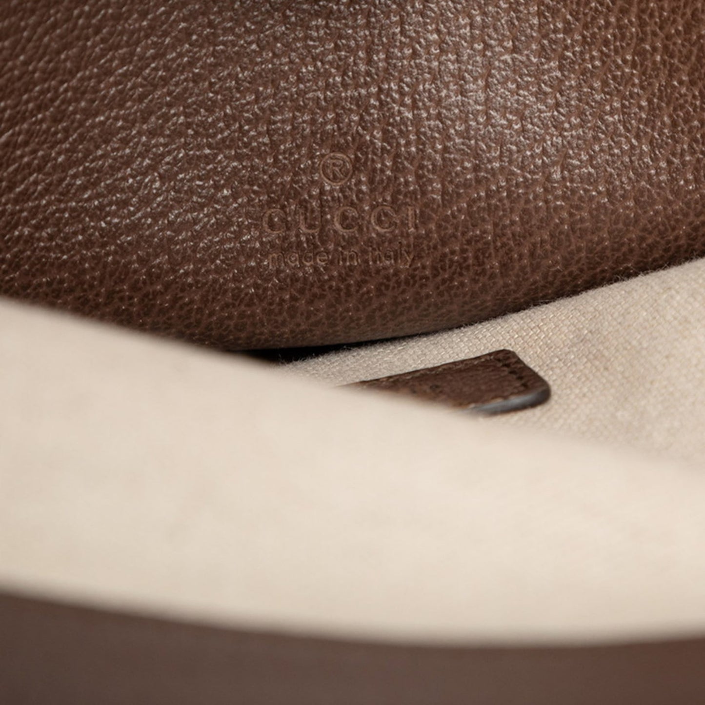 Gucci Beige Brown Red Color Pvc Leather Shoulder Bag Tote Bag ( )
