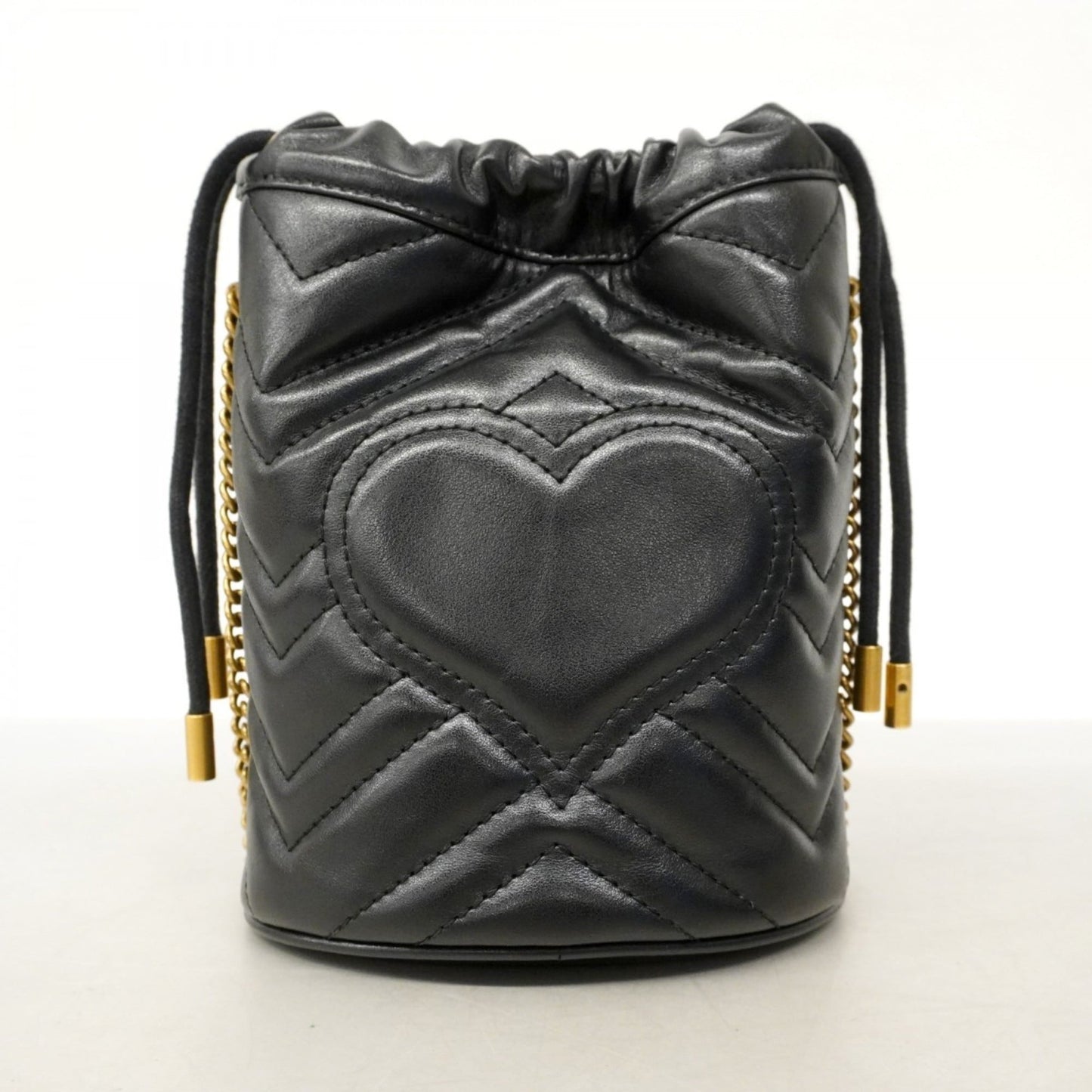 Gucci Black Leather Shoulder Bag ( )