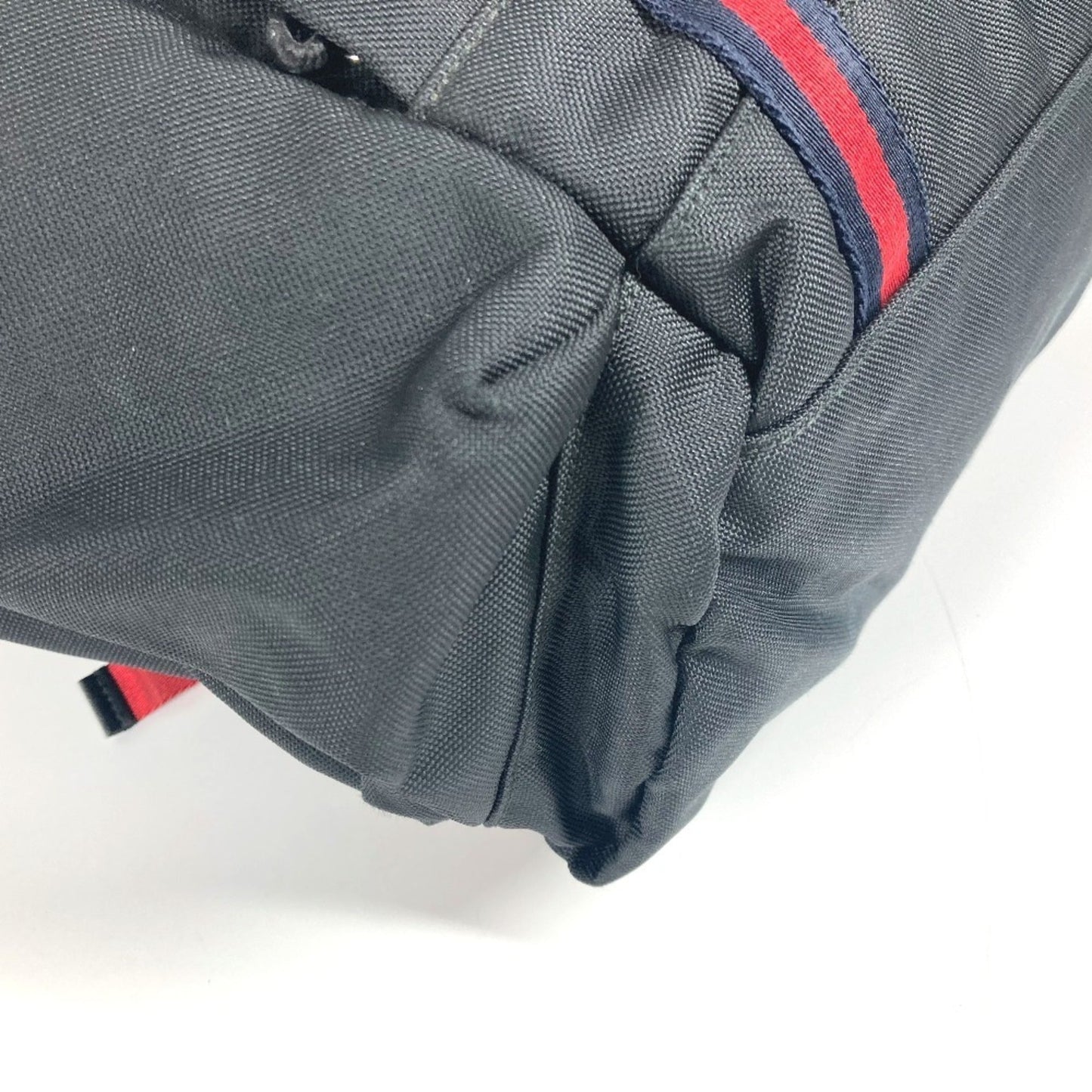 Gucci Sherry Line Black Nylon Canvas Backpack ( )
