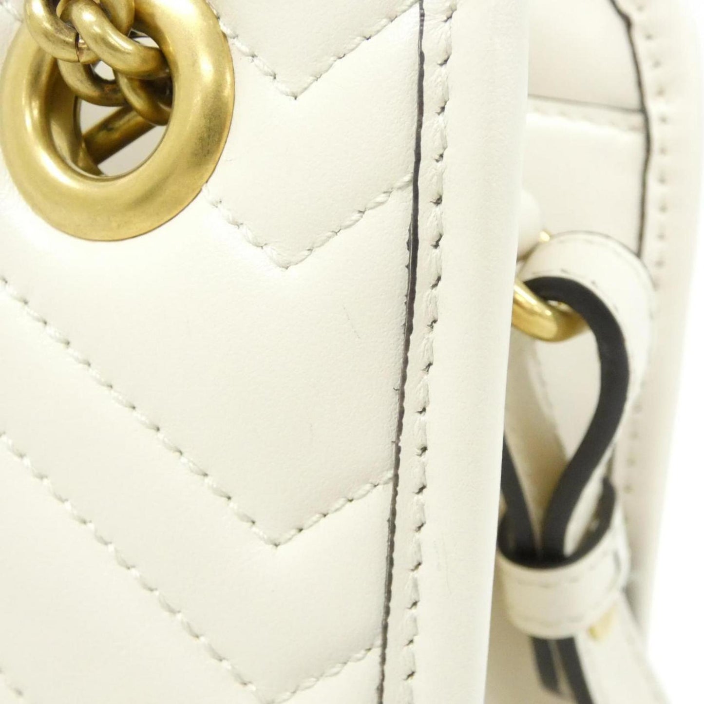 Gucci White Leather Handbag ( )