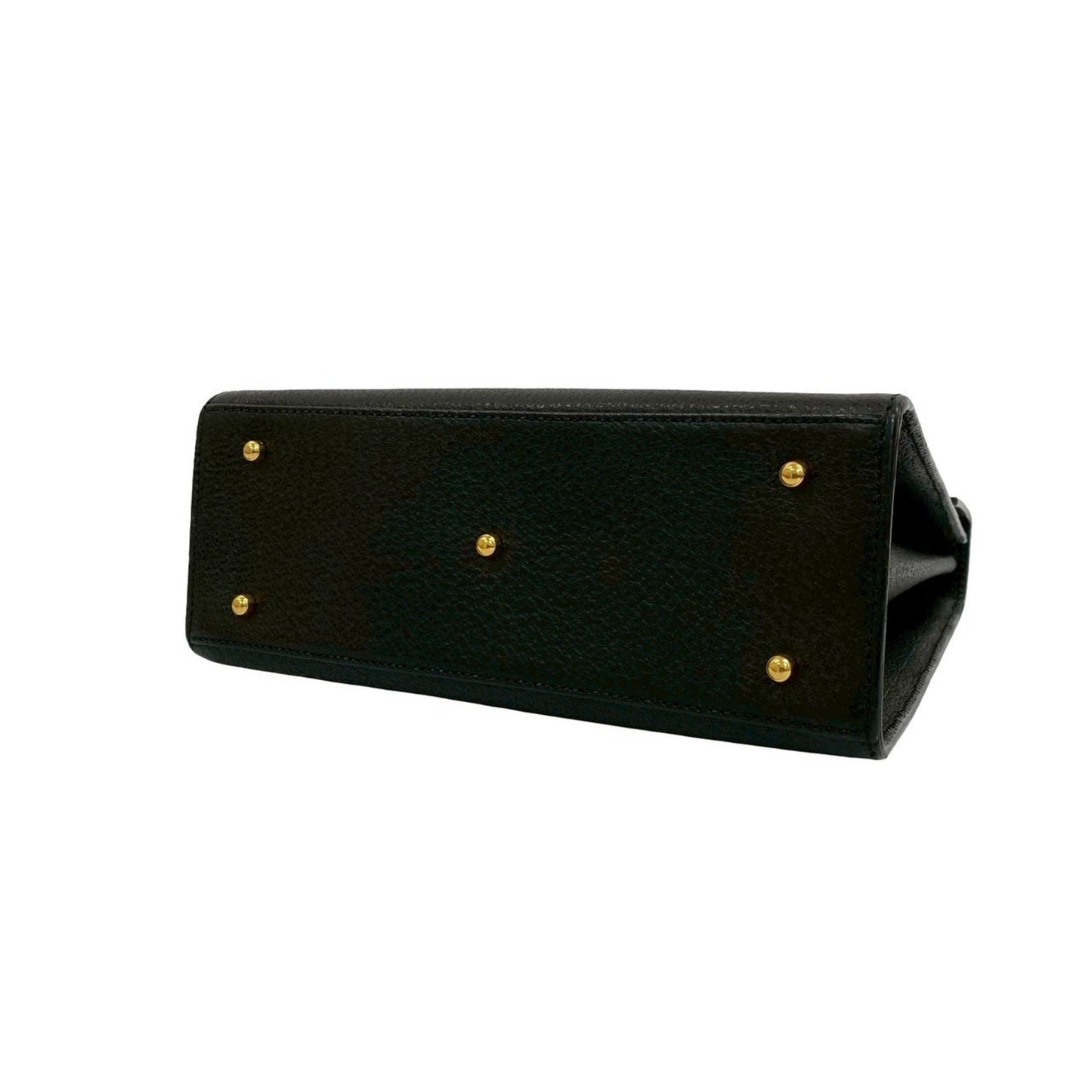 Gucci Black Leather Handbag Shoulder Bag ( )
