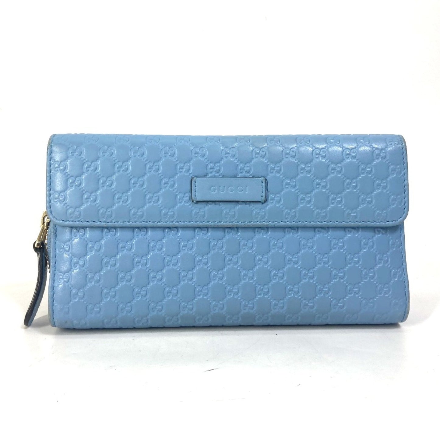 Gucci Blue Leather Long Wallet (Bi-Fold) ( )