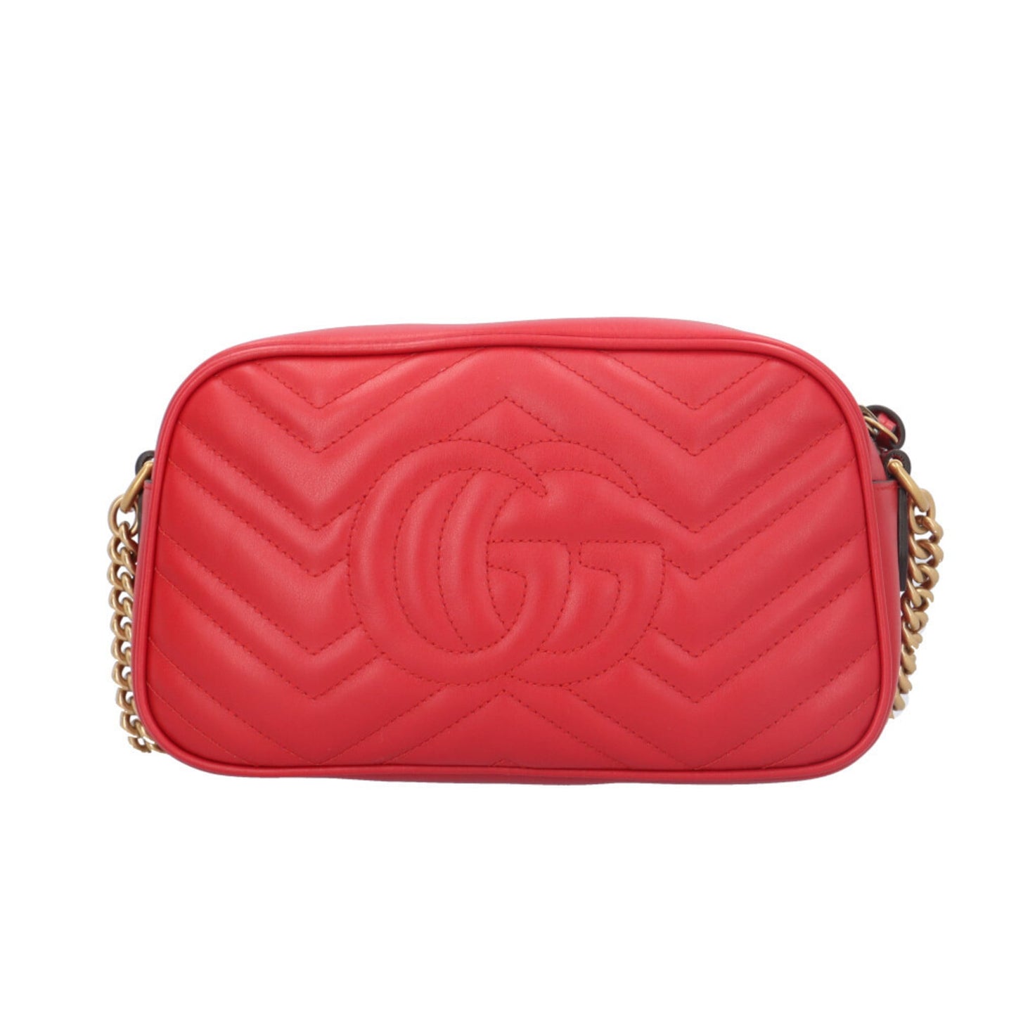 Gucci Red Color Leather Shoulder Bag ( )