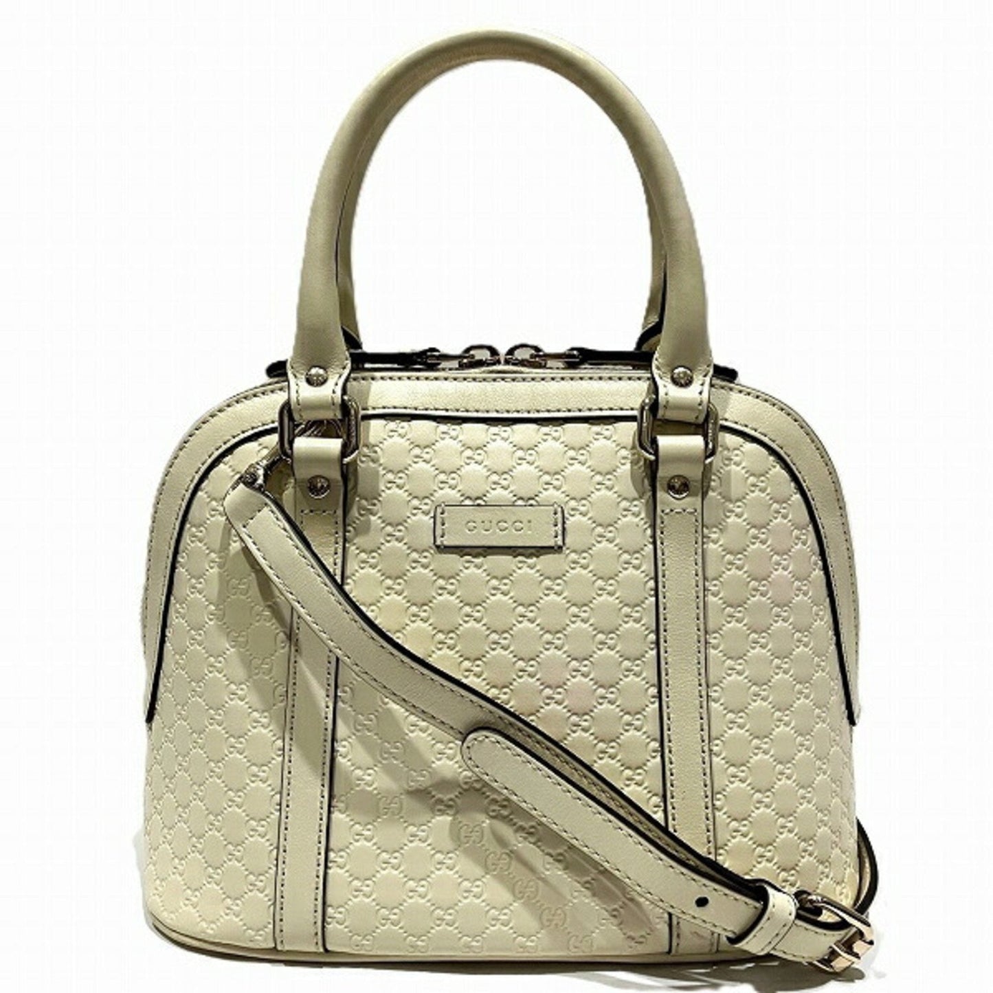 Gucci Ivory Leather Handbag Shoulder Bag