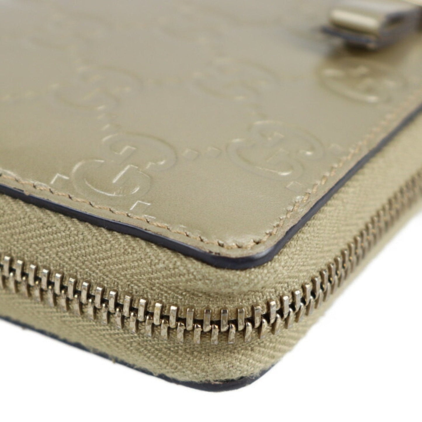 Gucci Champagne Gold Leather Coin Purse/Coin Case ( )