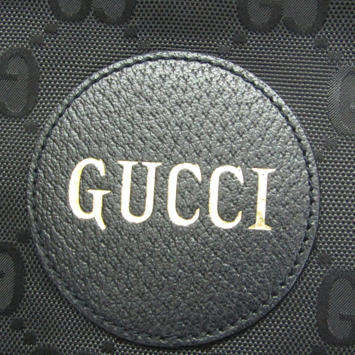 Gucci Black Nylon Canvas Leather Handbag Shoulder Bag ( )