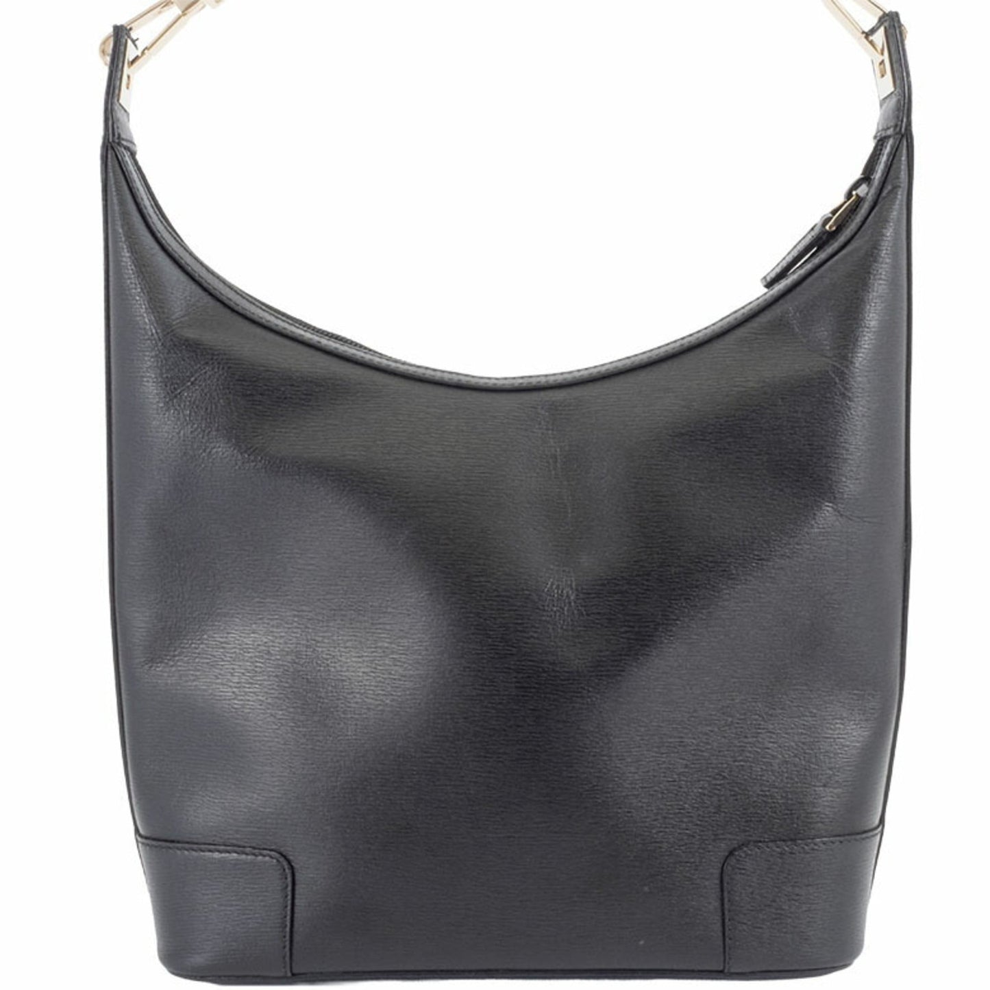 Gucci Black Leather Tote Bag ( )