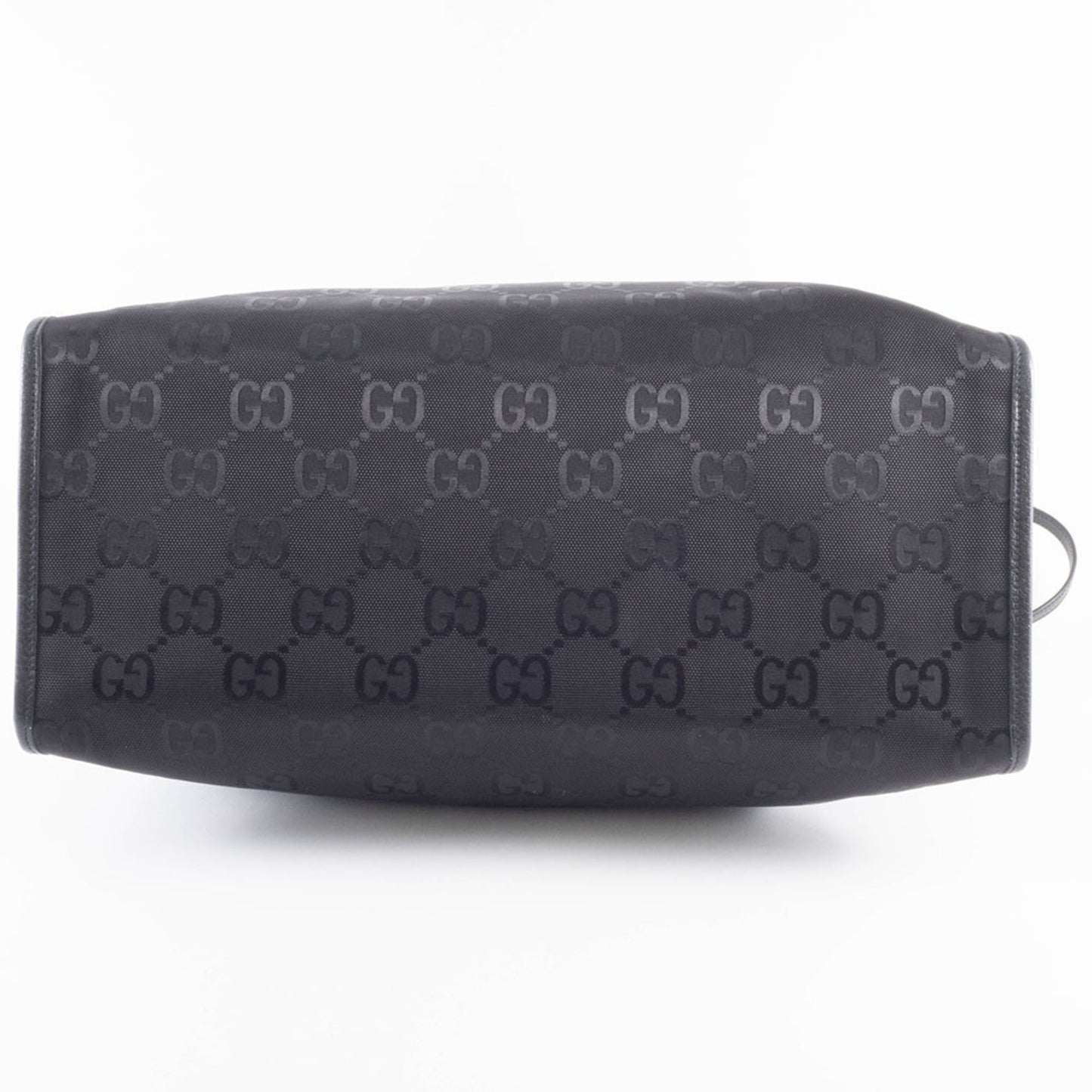 Gucci Black Nylon Leather Tote Bag ( )