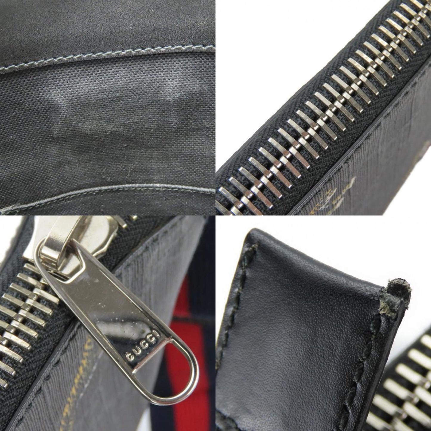 Gucci Black Gray Gg Supreme Shoulder Bag ( )