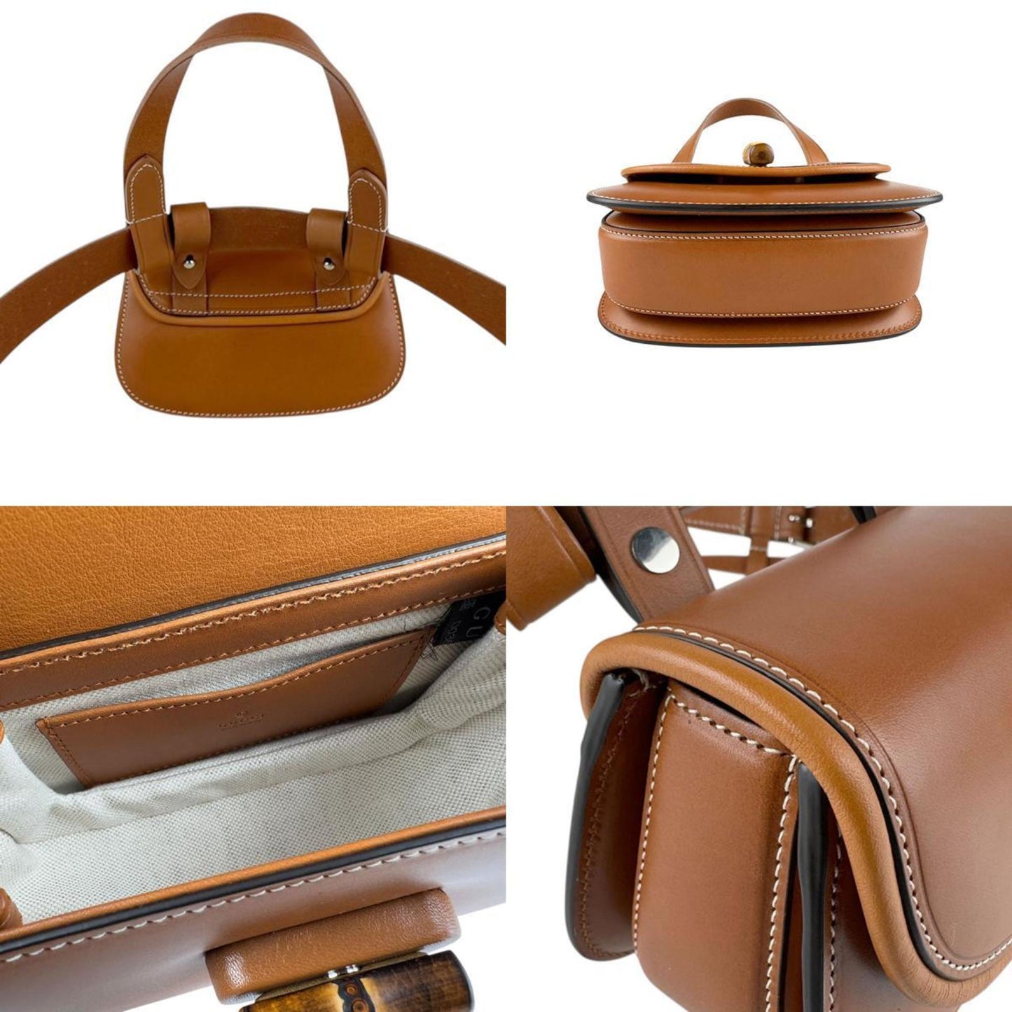 Gucci Brown Leather Shoulder Bag ( )