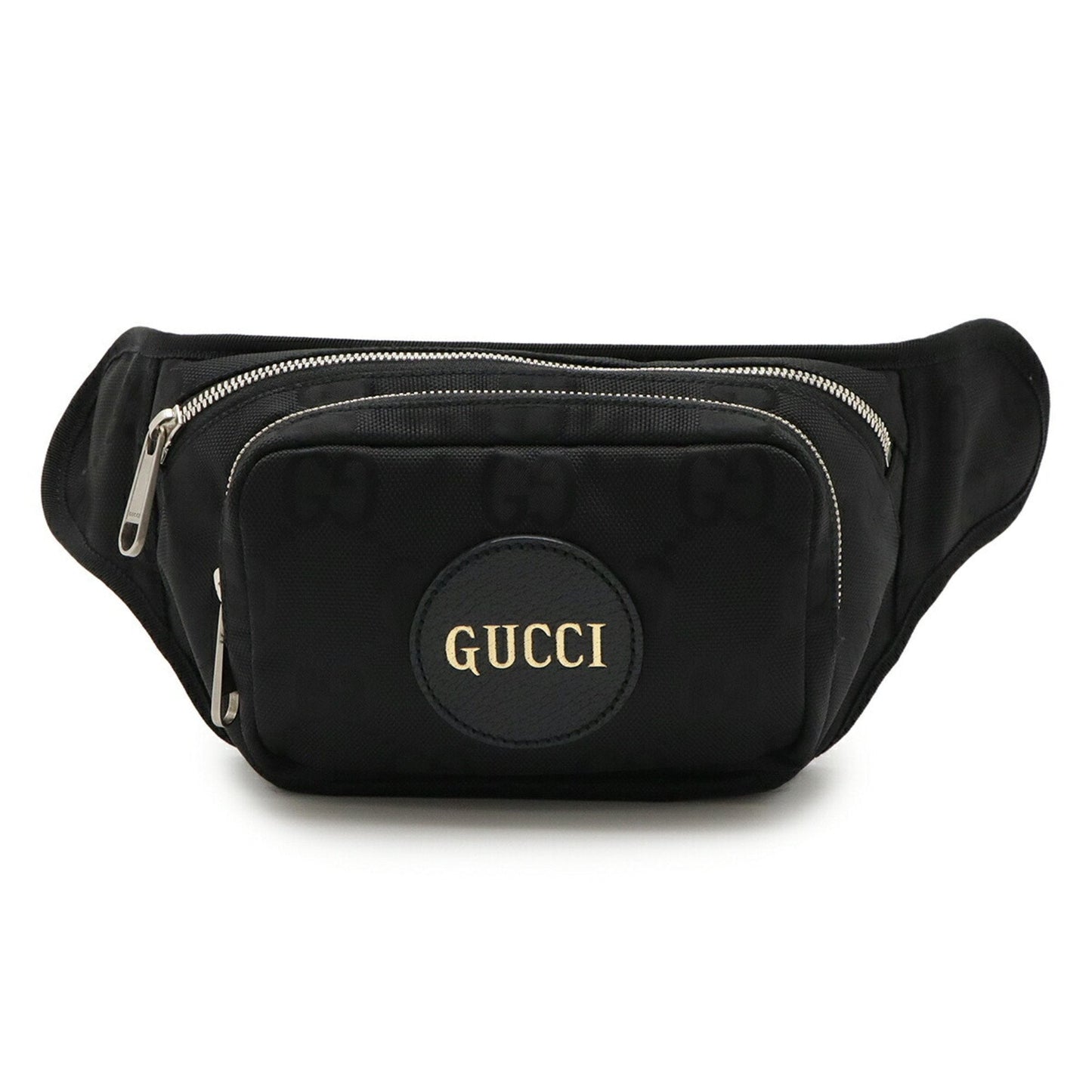 Gucci Black Nylon Canvas Leather Fanny Pack Sling Bag ( )