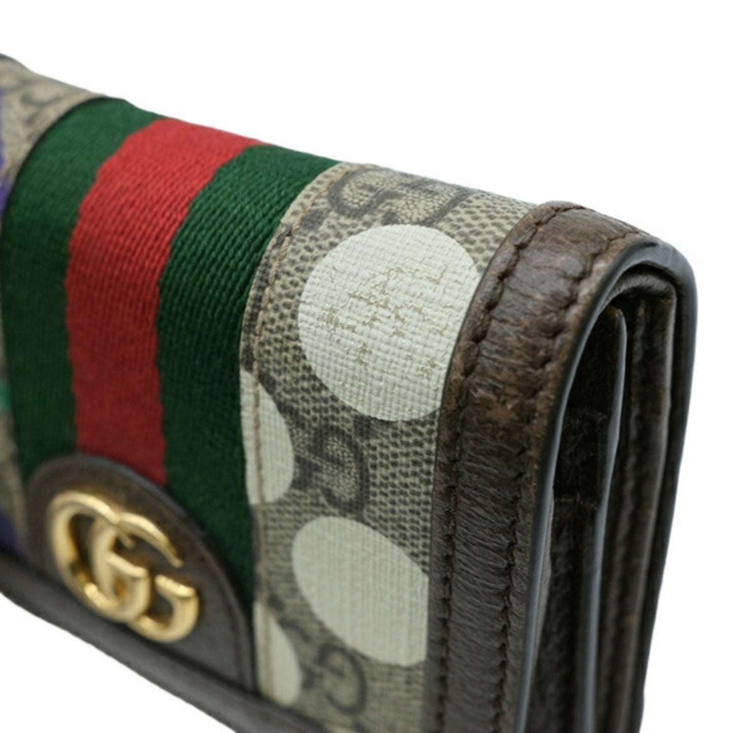 Gucci Beige Brown Multi-Color Gg Supreme Wallet (Bi-Fold) ( )