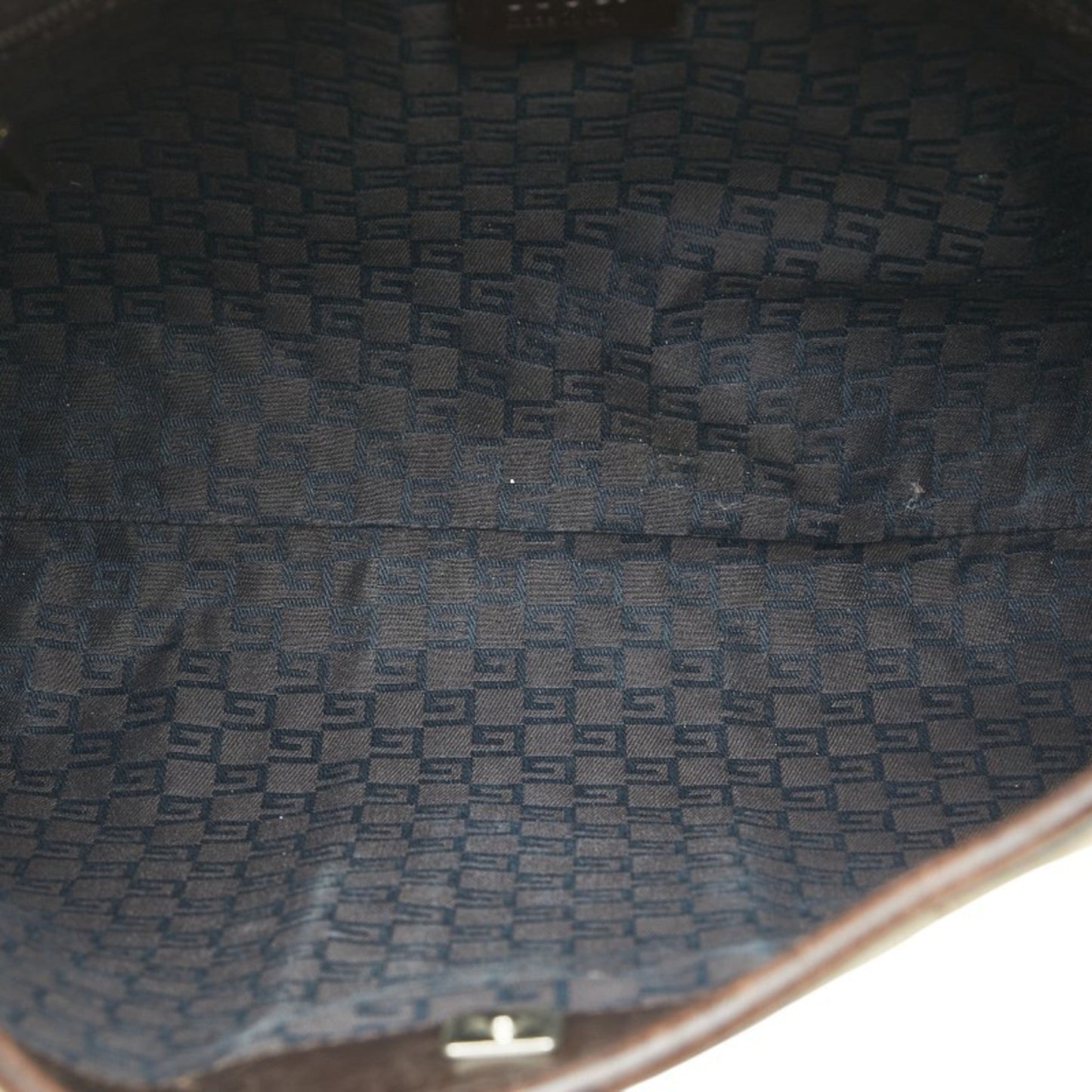 Gucci Beige Brown Canvas Leather Handbag ( )