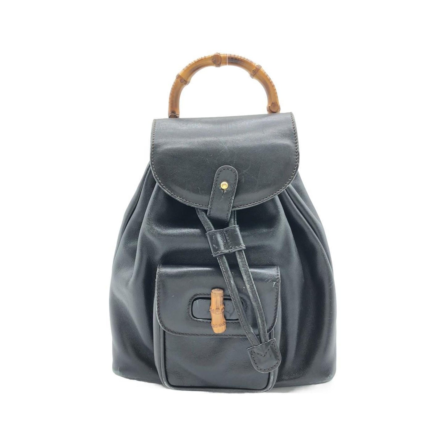 Gucci Black Leather Backpack ( )