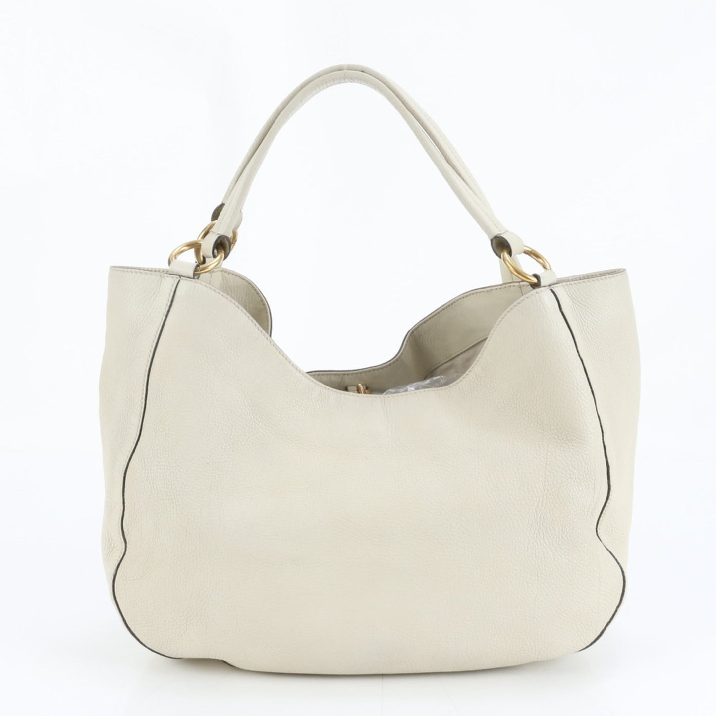 Gucci Ivory Leather Tote Bag ( )