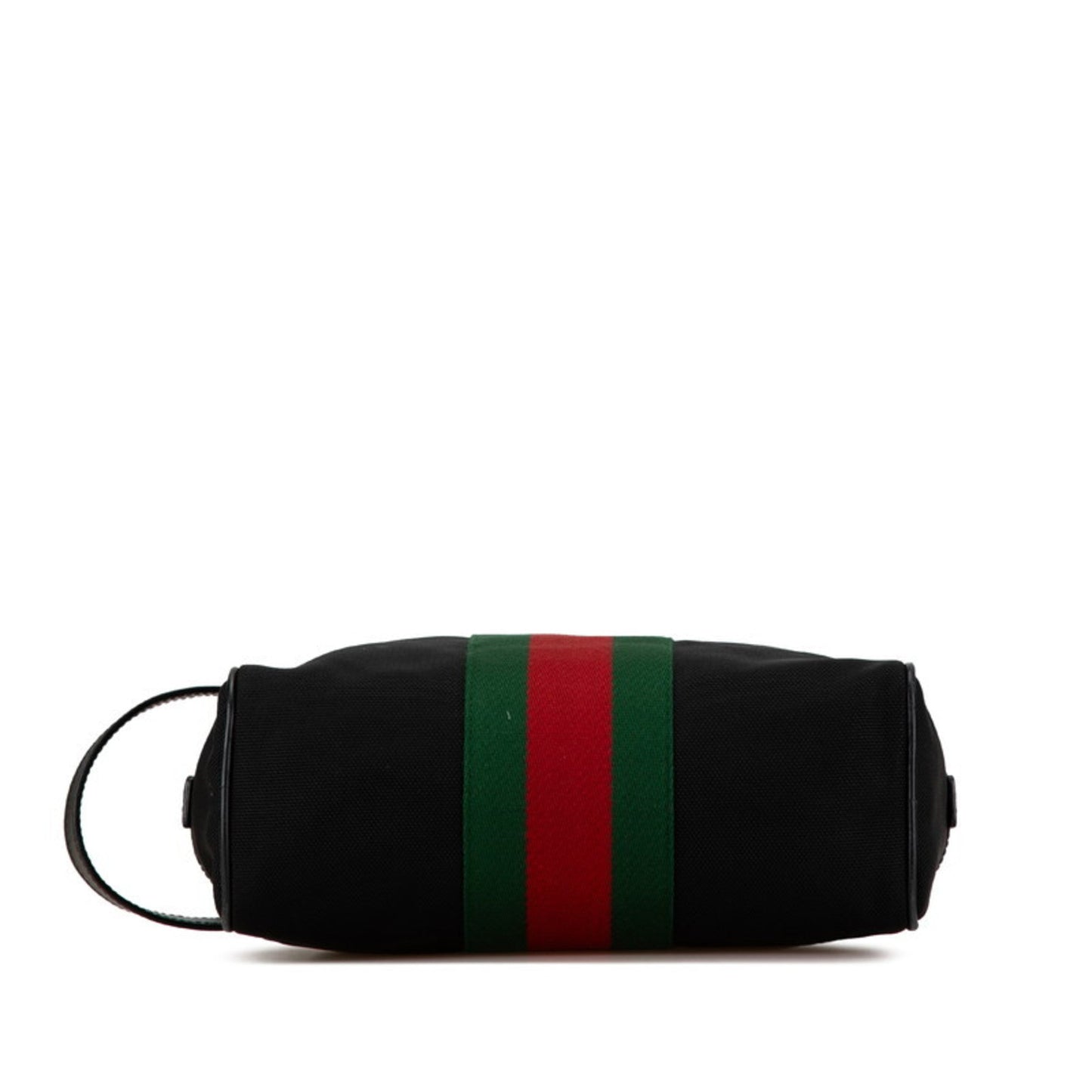 Gucci Black Canvas Leather Clutch Bag
