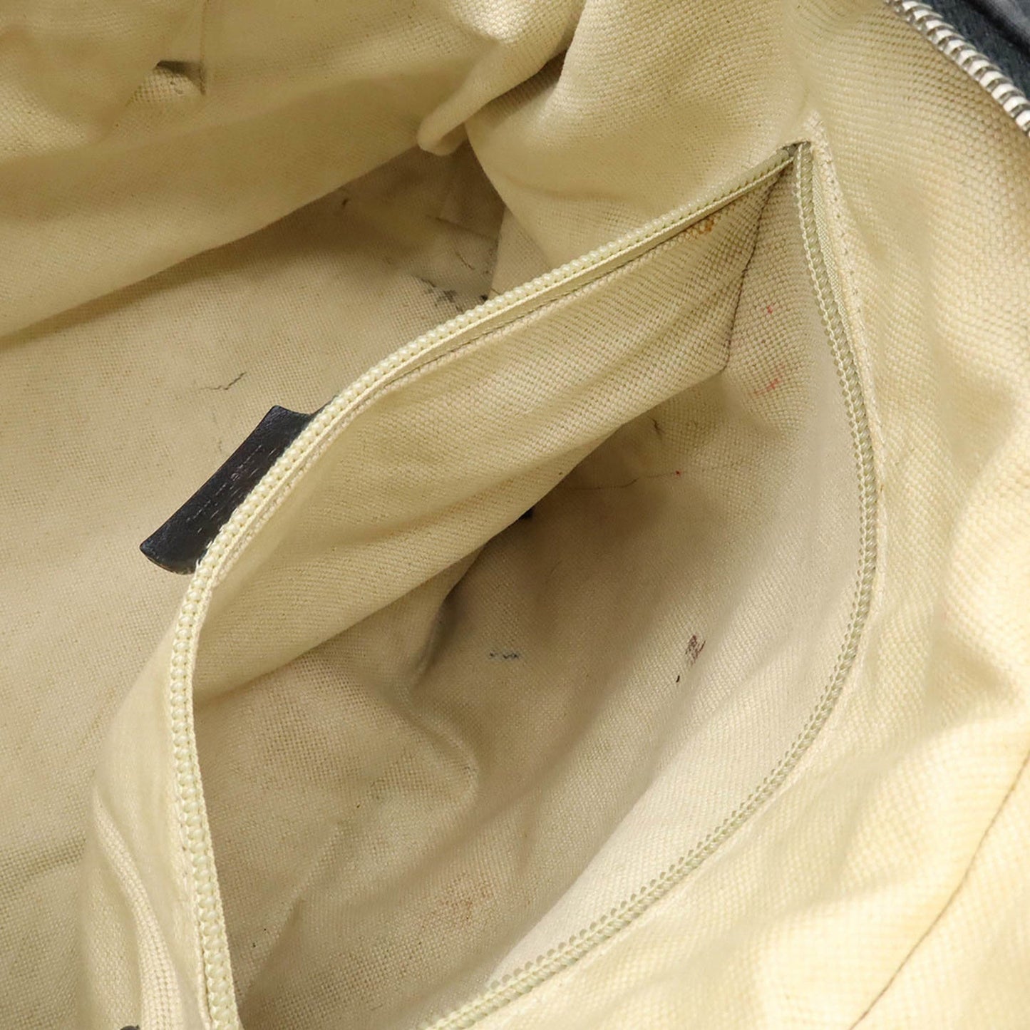 Gucci Black Nylon Leather Shoulder Bag ( )