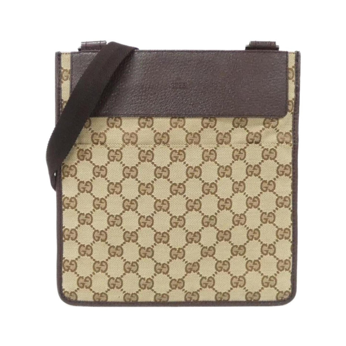 Gucci Beige Brown Gg Canvas Shoulder Bag ( )