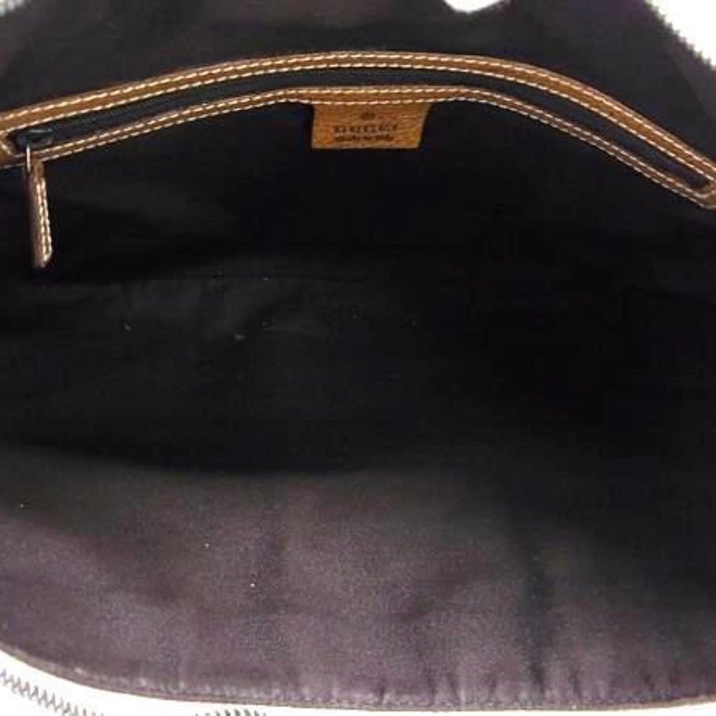 Gucci Brown Gg Canvas Handbag Shoulder Bag Tote Bag ( )