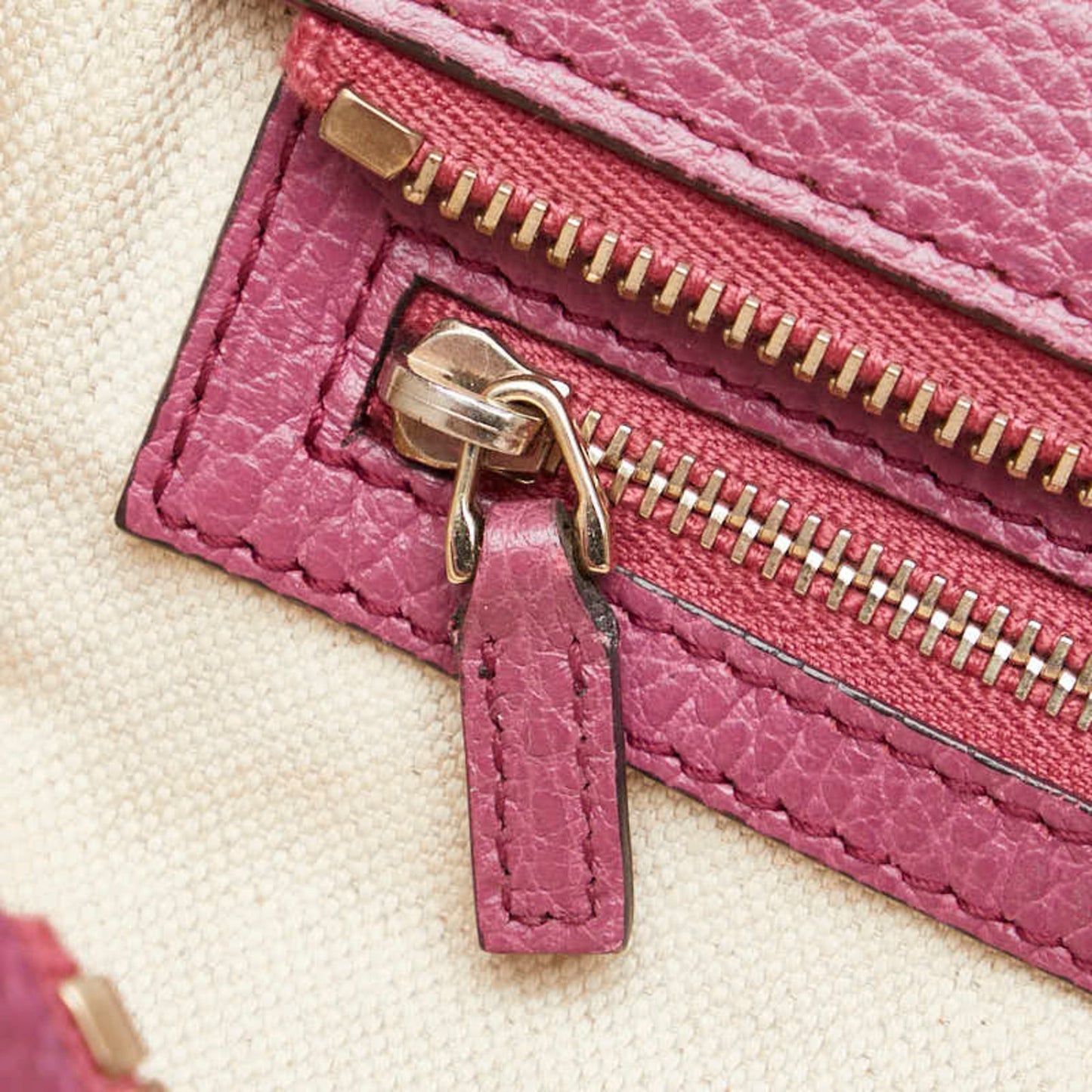 Gucci Purple Leather Handbag Shoulder Bag ( )