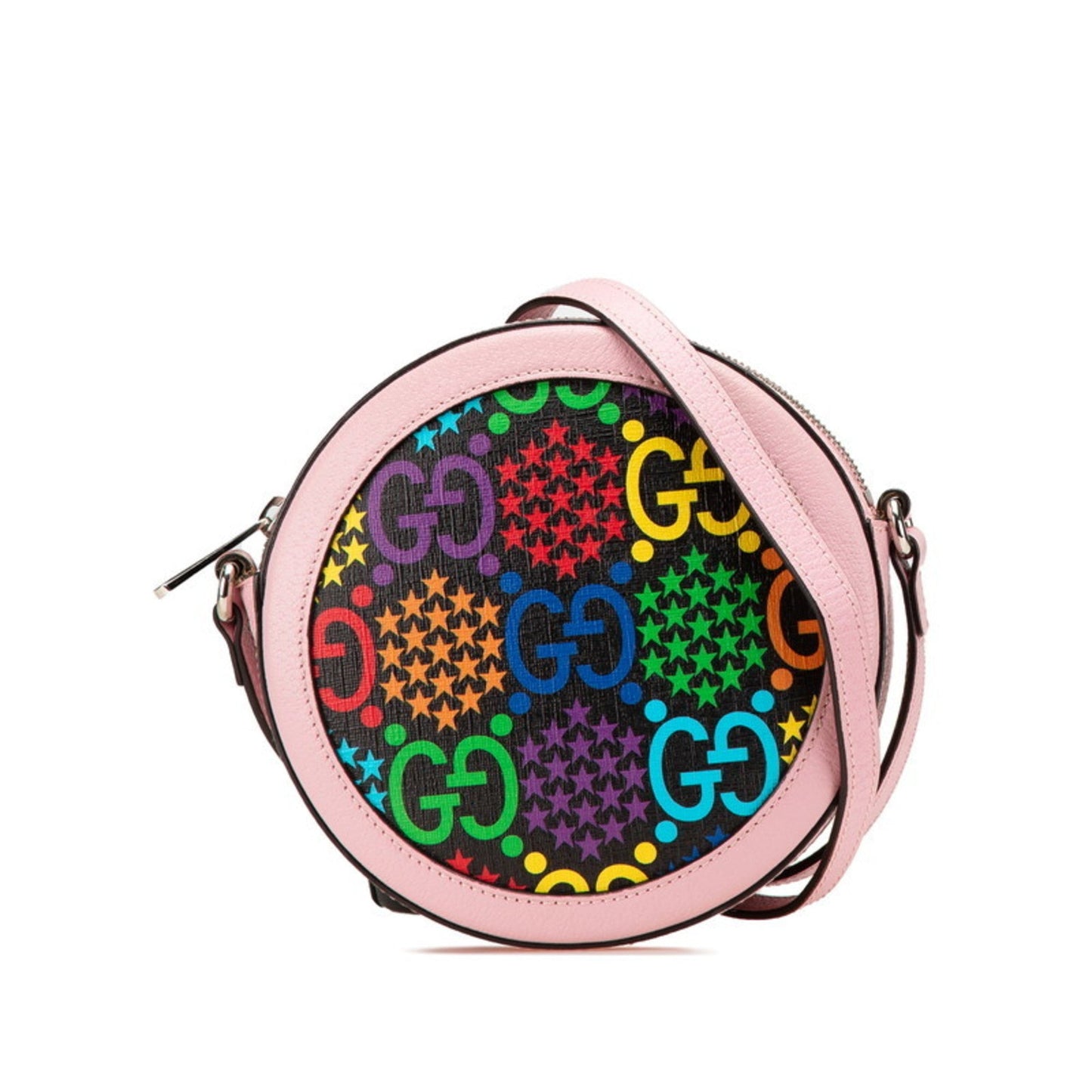 Gucci Multi-Color Pink Pvc Leather Shoulder Bag ( )