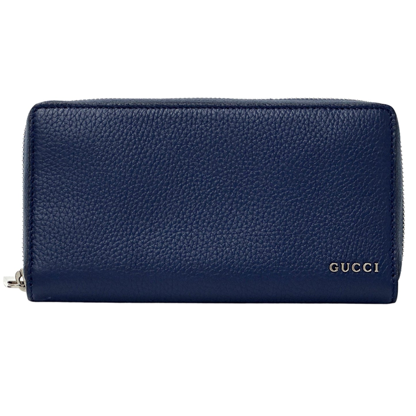 Gucci Blue Leather Long Bill Wallet (Bi-Fold) ( )