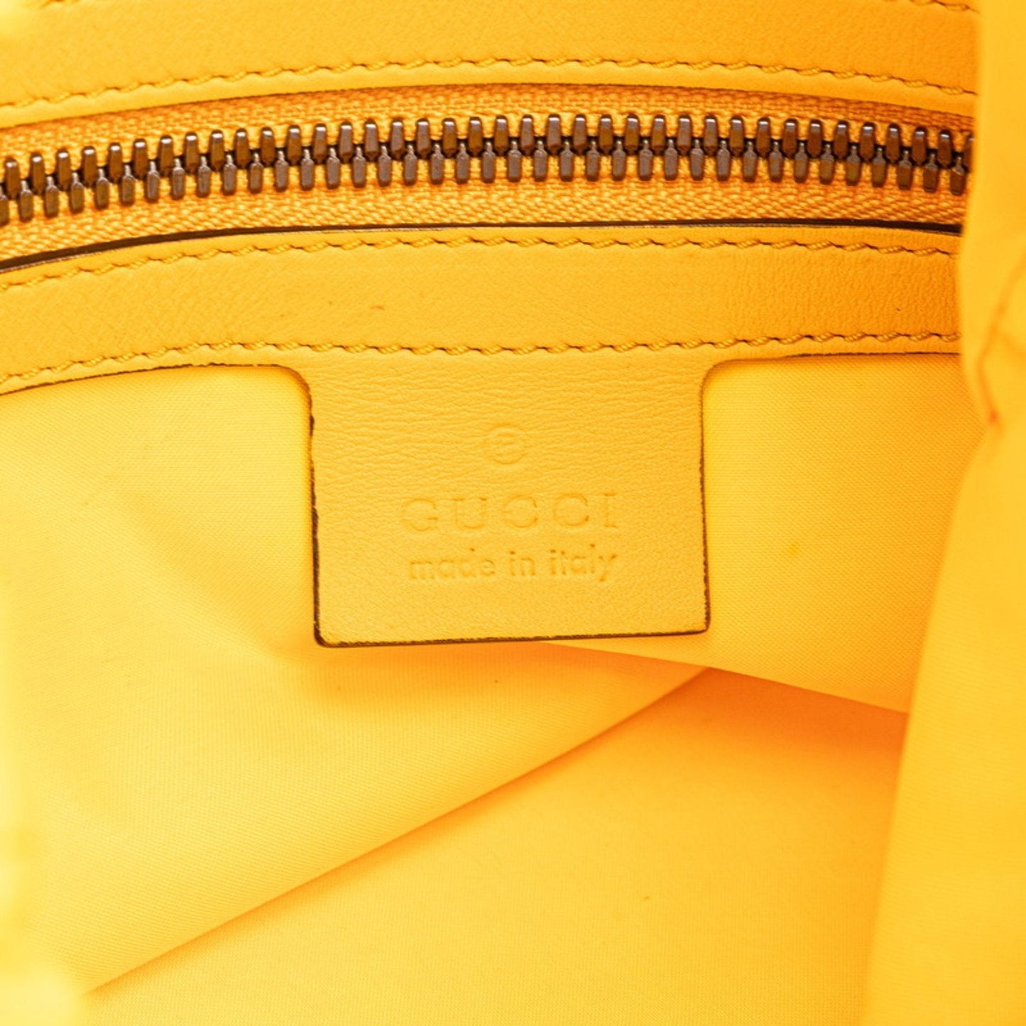 Gucci Blue Yellow Nylon Leather Backpack ( )