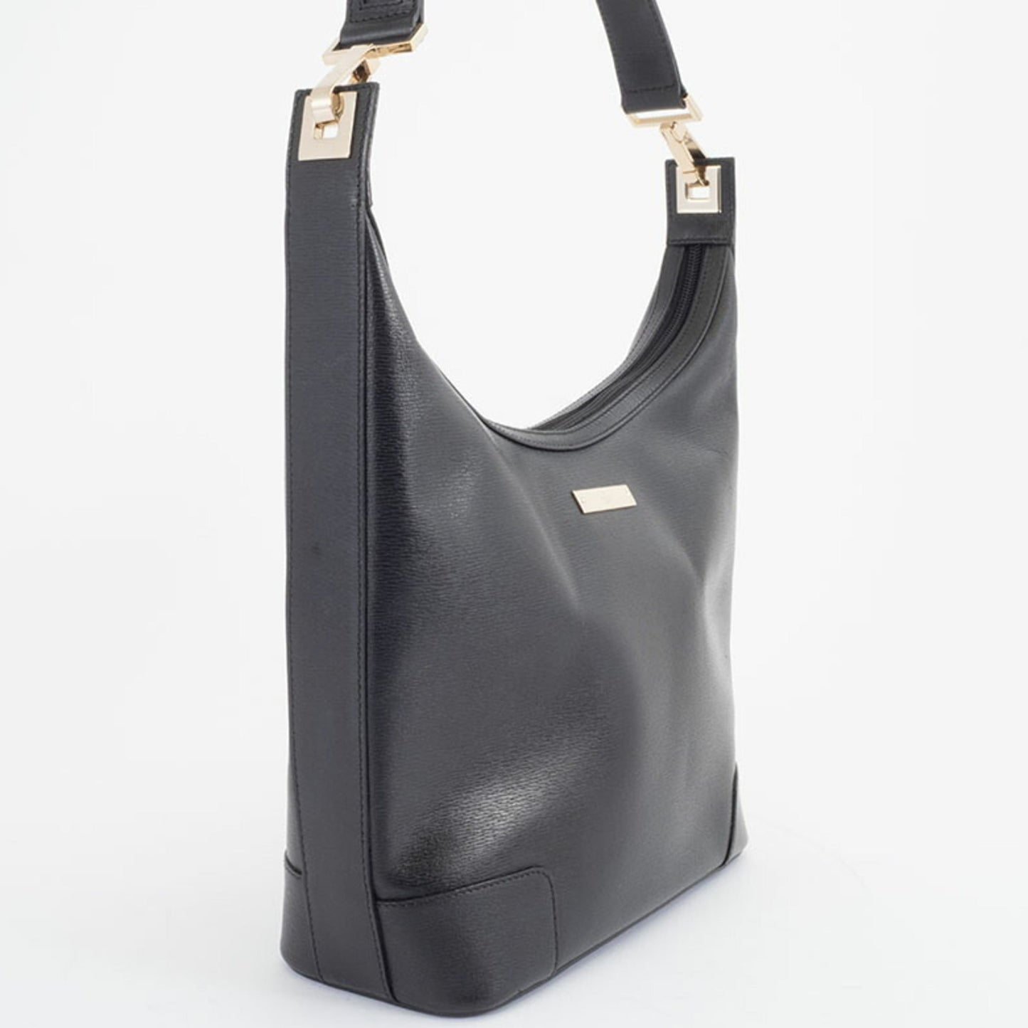 Gucci Black Leather Tote Bag ( )