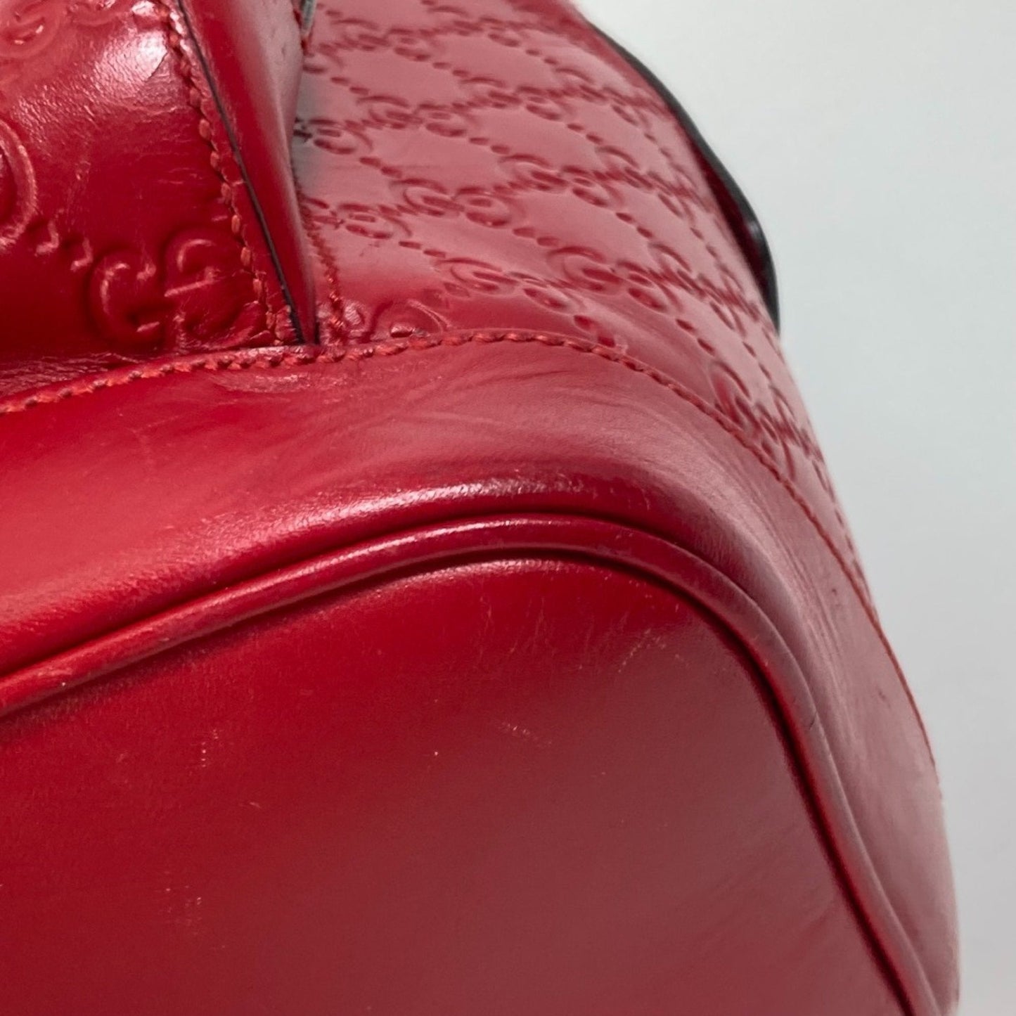 Gucci Red Color Leather Backpack ( )