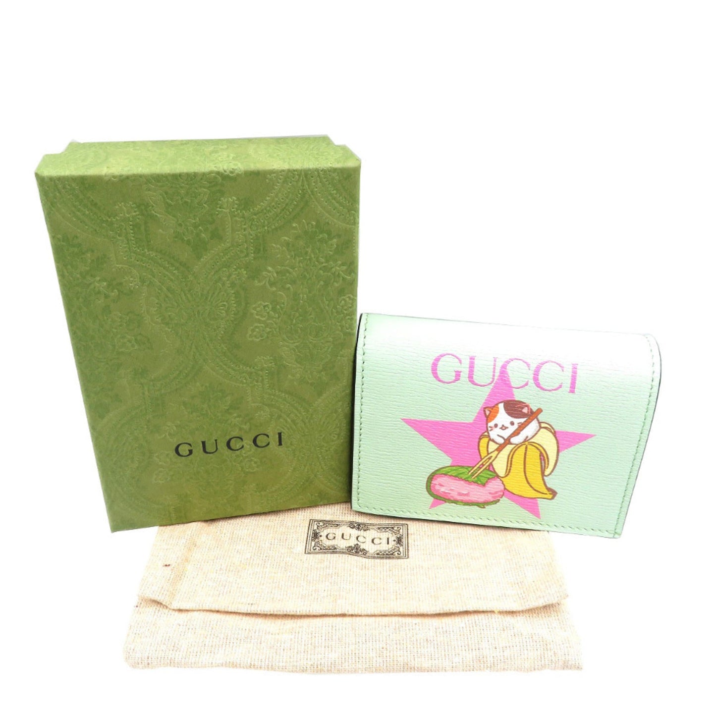 Gucci Emerald Emerald Green Leather Wallet (Bi-Fold) ( )