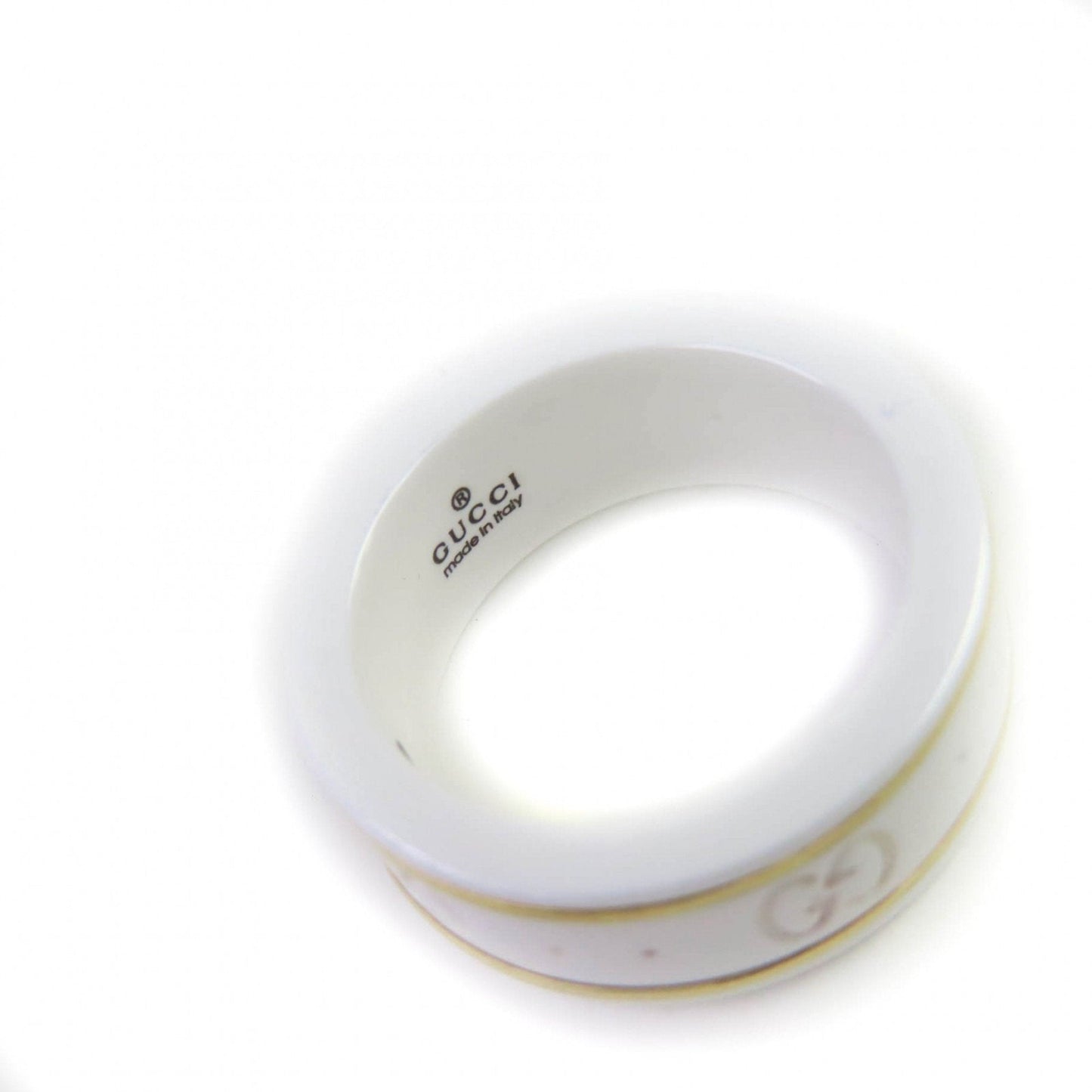 Gucci White Ceramic Band Ring ( )