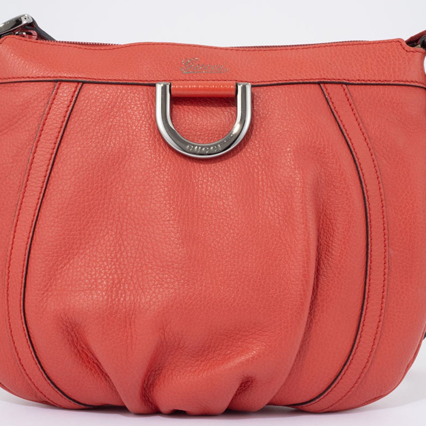 Gucci Abbey Red Color Leather Shoulder Bag ( )
