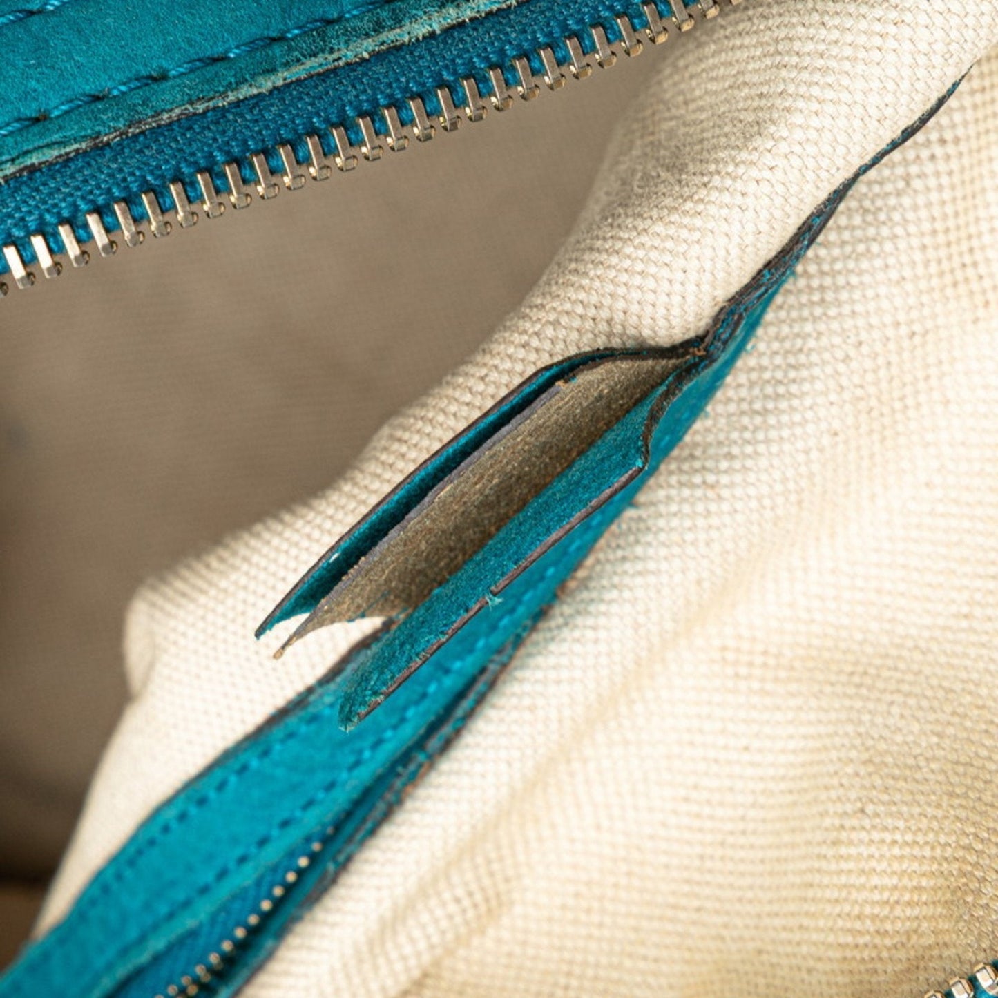 Gucci Beige Blue Gg Canvas Leather Handbag Shoulder Bag ( )