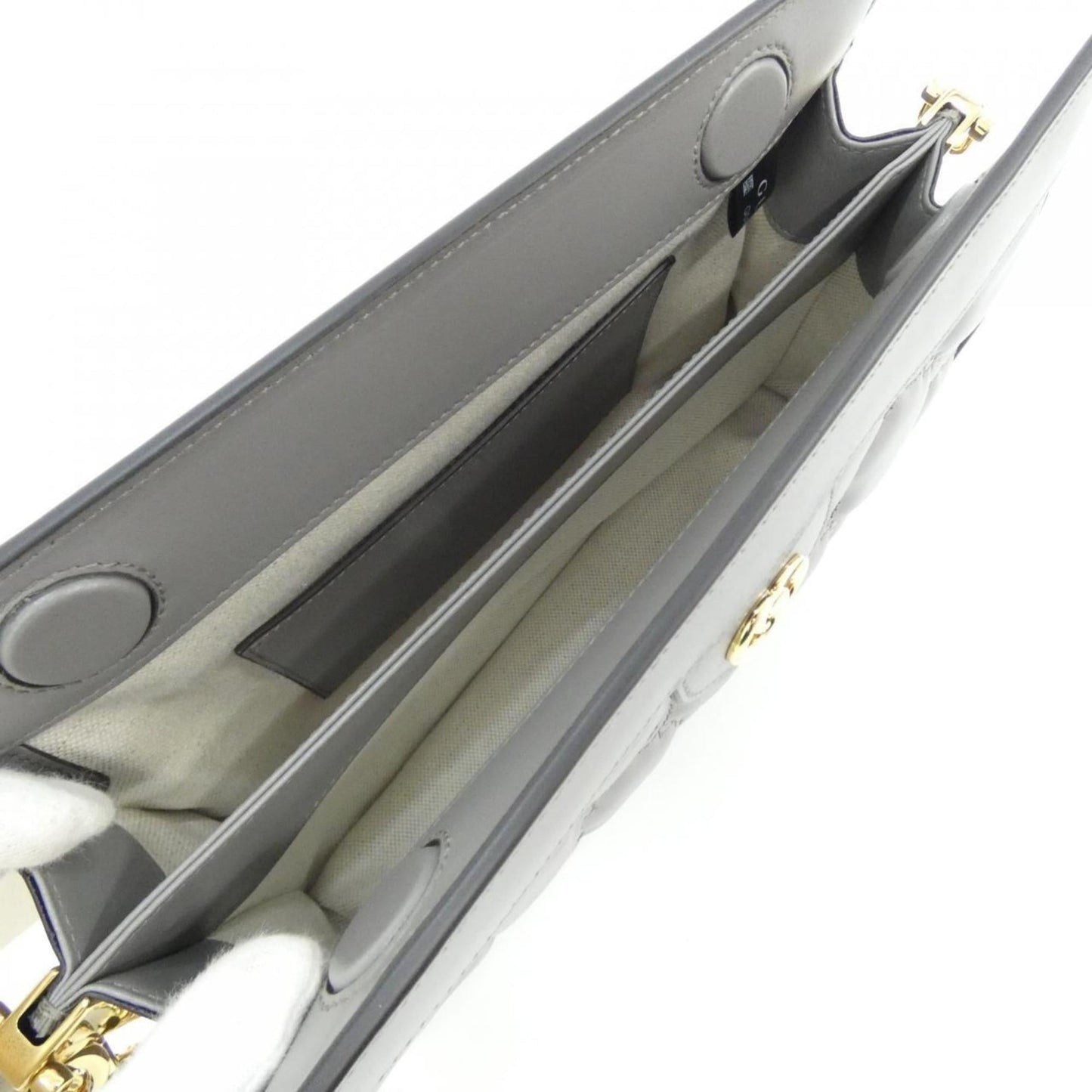 Gucci Gray Leather Shoulder Bag ( )